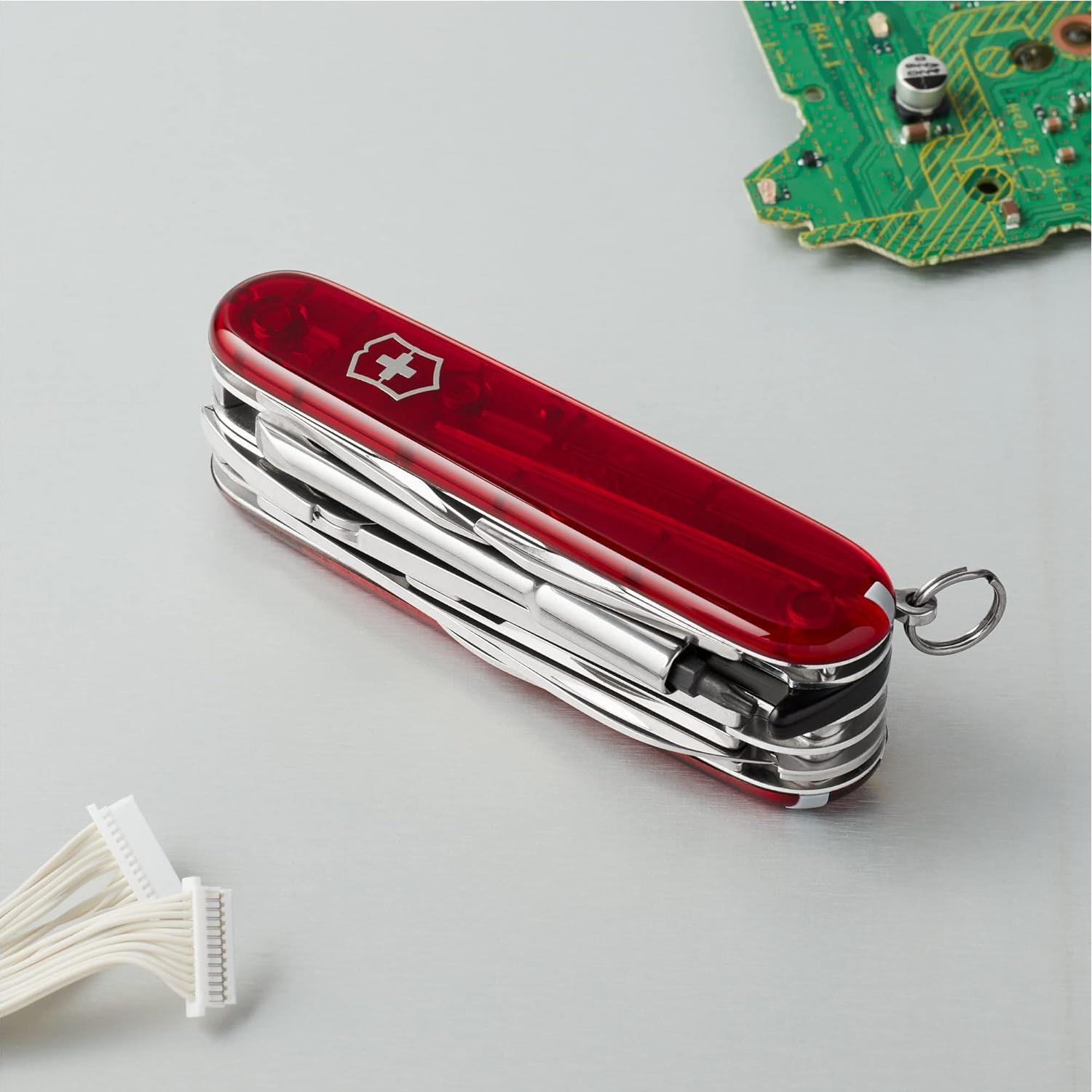 Cuchillo de bolsillo Victorinox CyberTool M 32 funciones Rubí 91mm