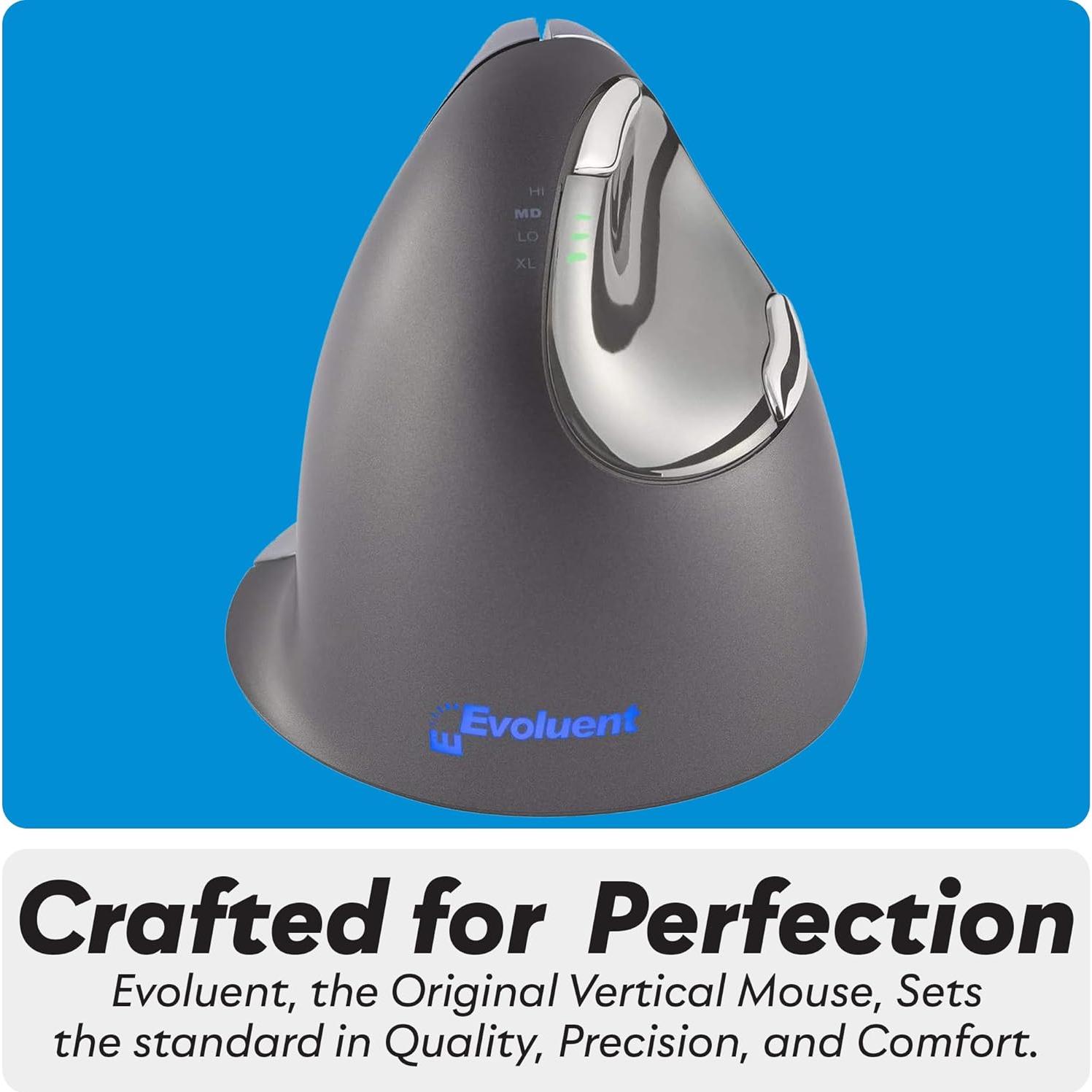 Ratón Ergonómico Evoluent VM4L Vertical para Mano Izquierda USB