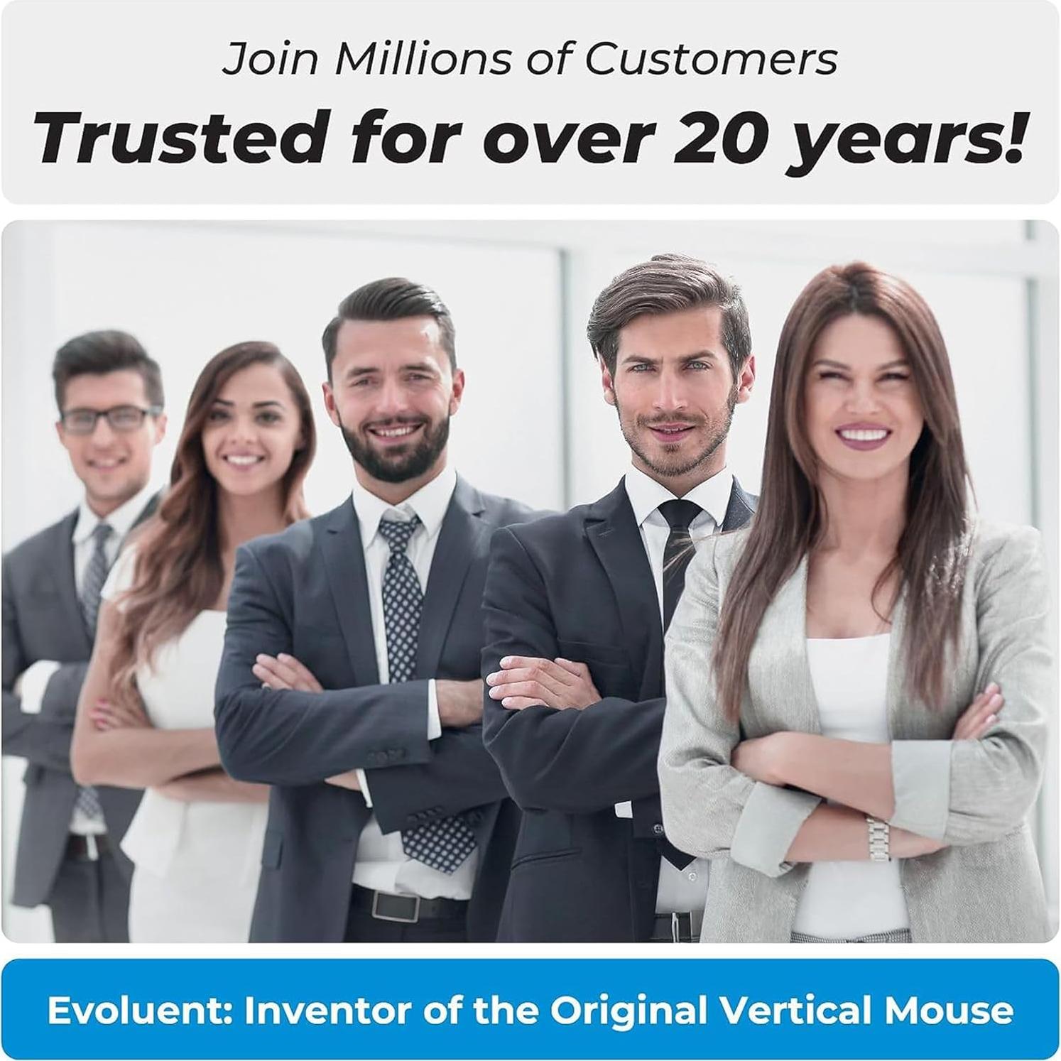 Ratón Ergonómico Evoluent VM4L Vertical para Mano Izquierda USB