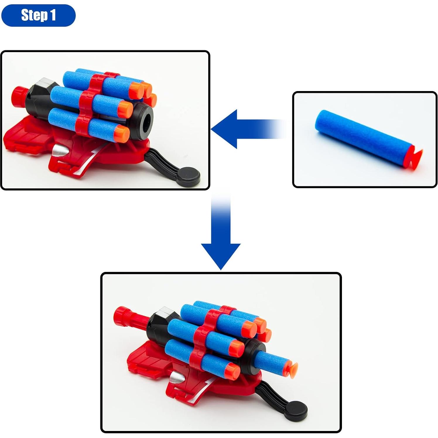 Juego de Lanzadores de Telaraña Keumi con Guantes y Dardos