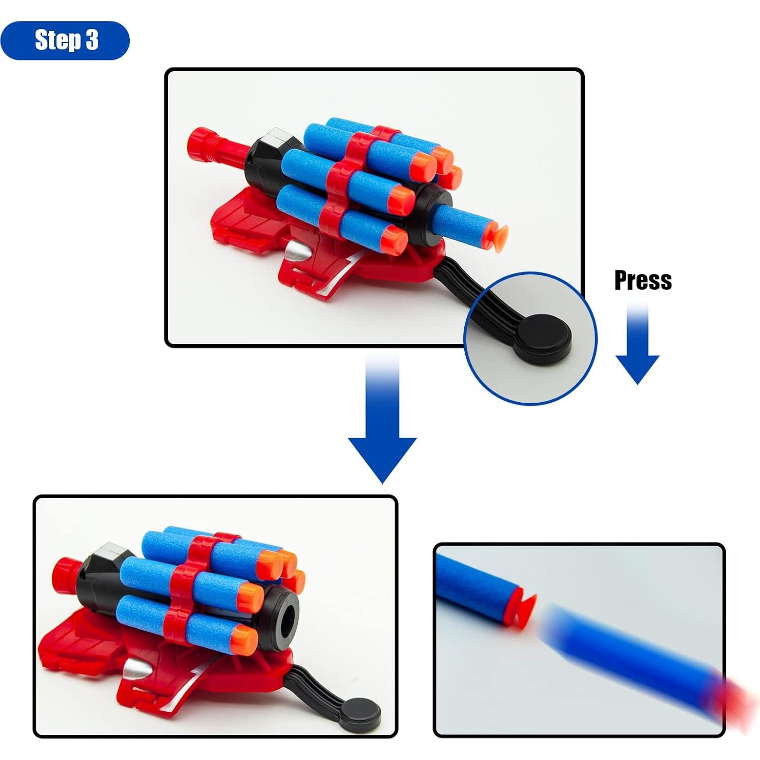 Juego de Lanzadores de Telaraña Keumi con Guantes y Dardos
