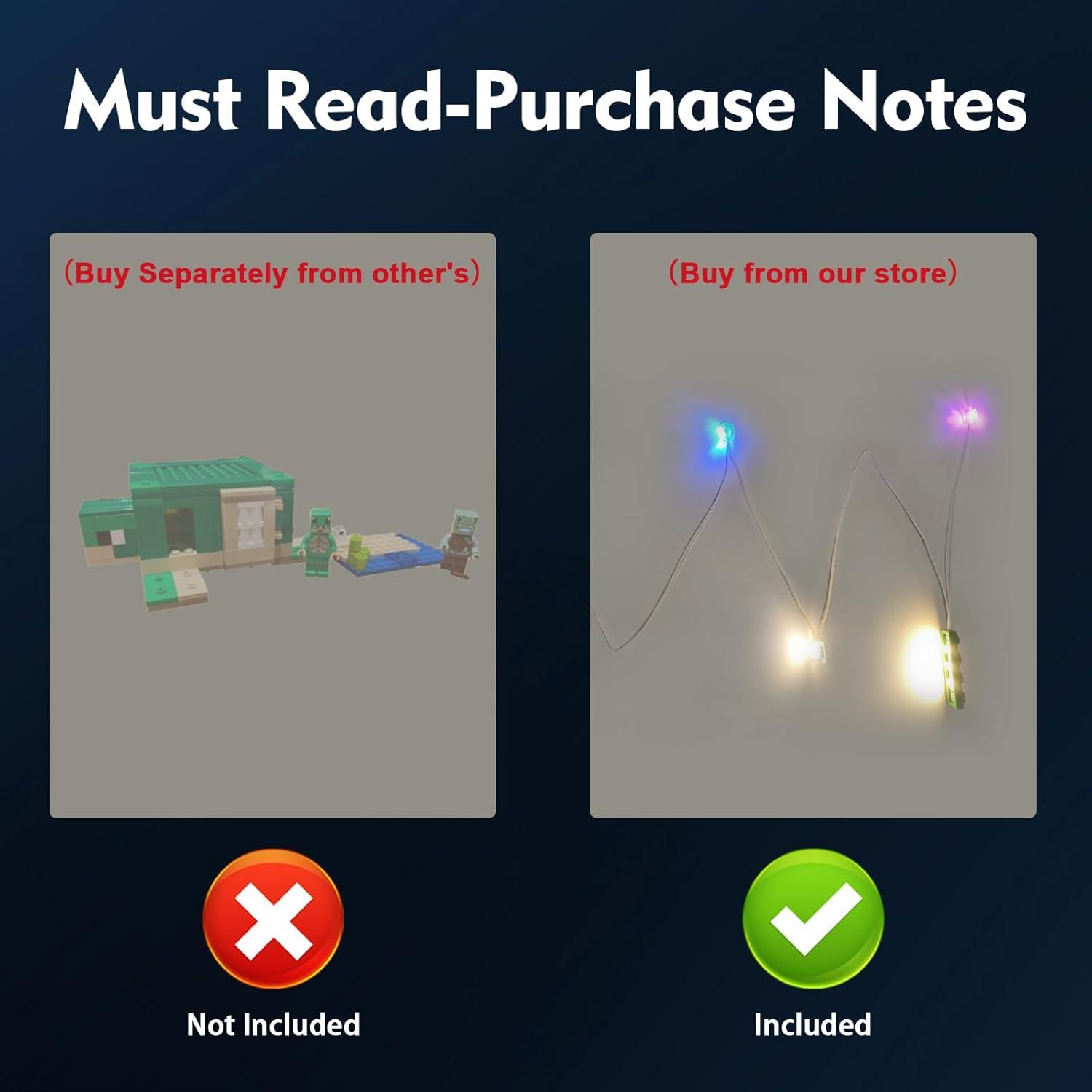 Kit de Luz BrickBling para Lego Casa de la Tortuga 21254