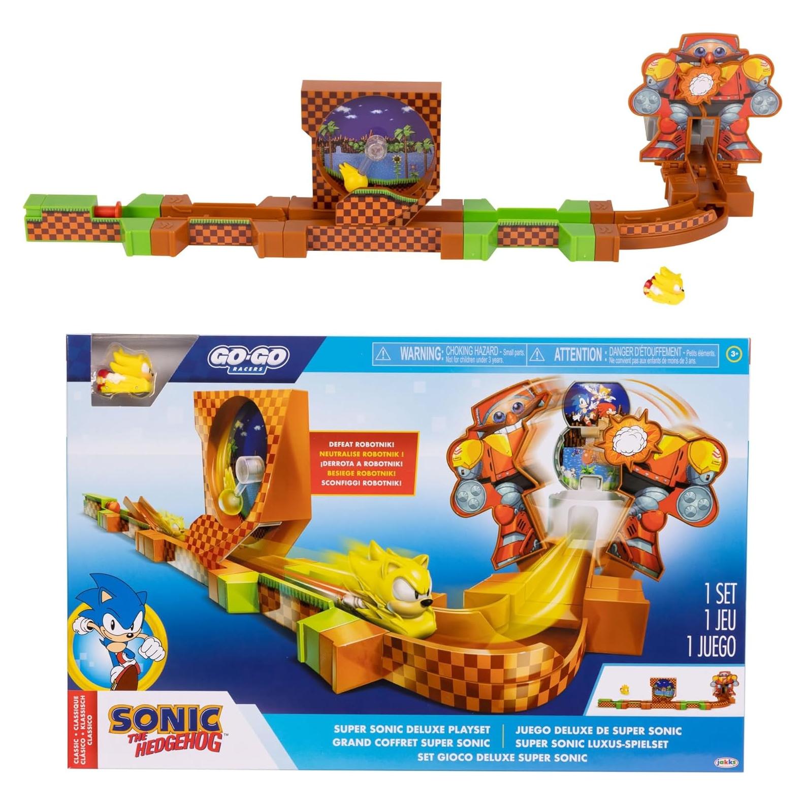 Playset Deluxe Sonic The Hedgehog con figura Super Sonic