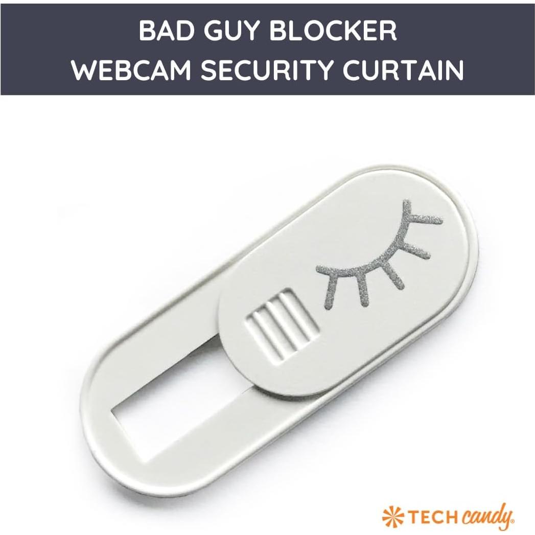 Cubierta de Webcam Bad Guy Blocker Tech Candy Blanco - Delgado y Seguro
