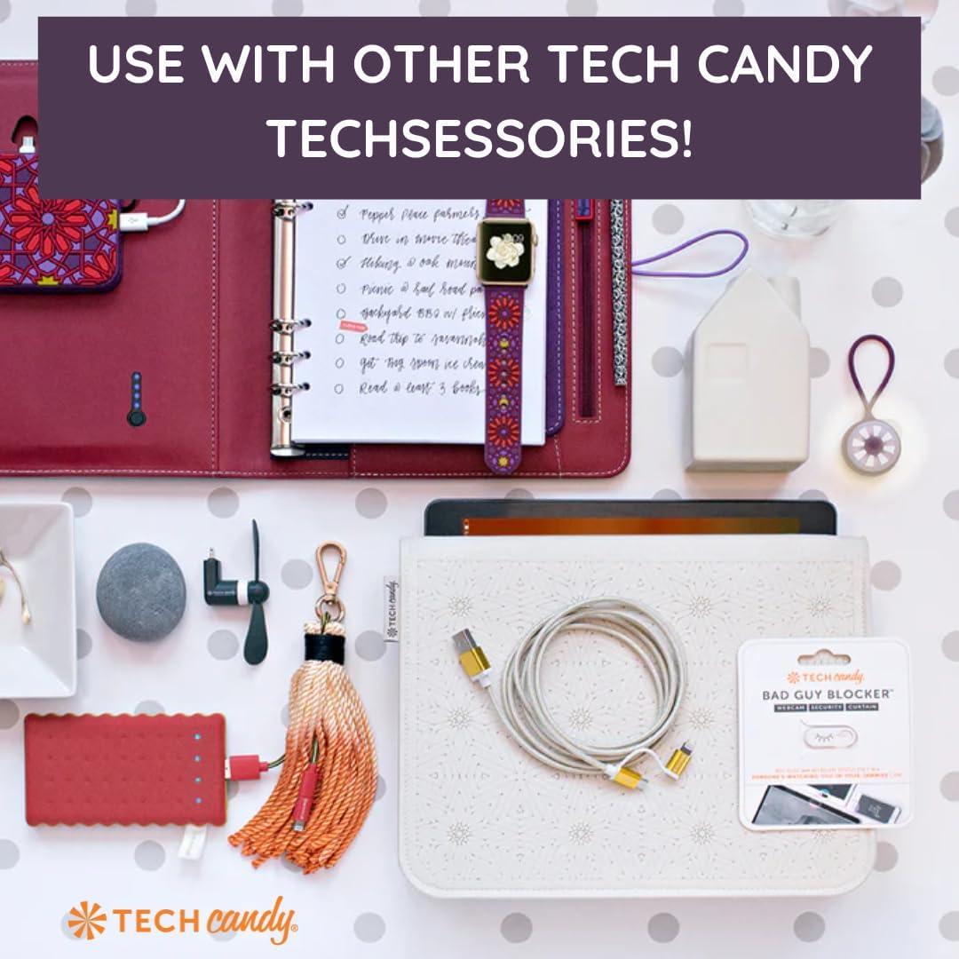 Cubierta de Webcam Bad Guy Blocker Tech Candy Blanco - Delgado y Seguro