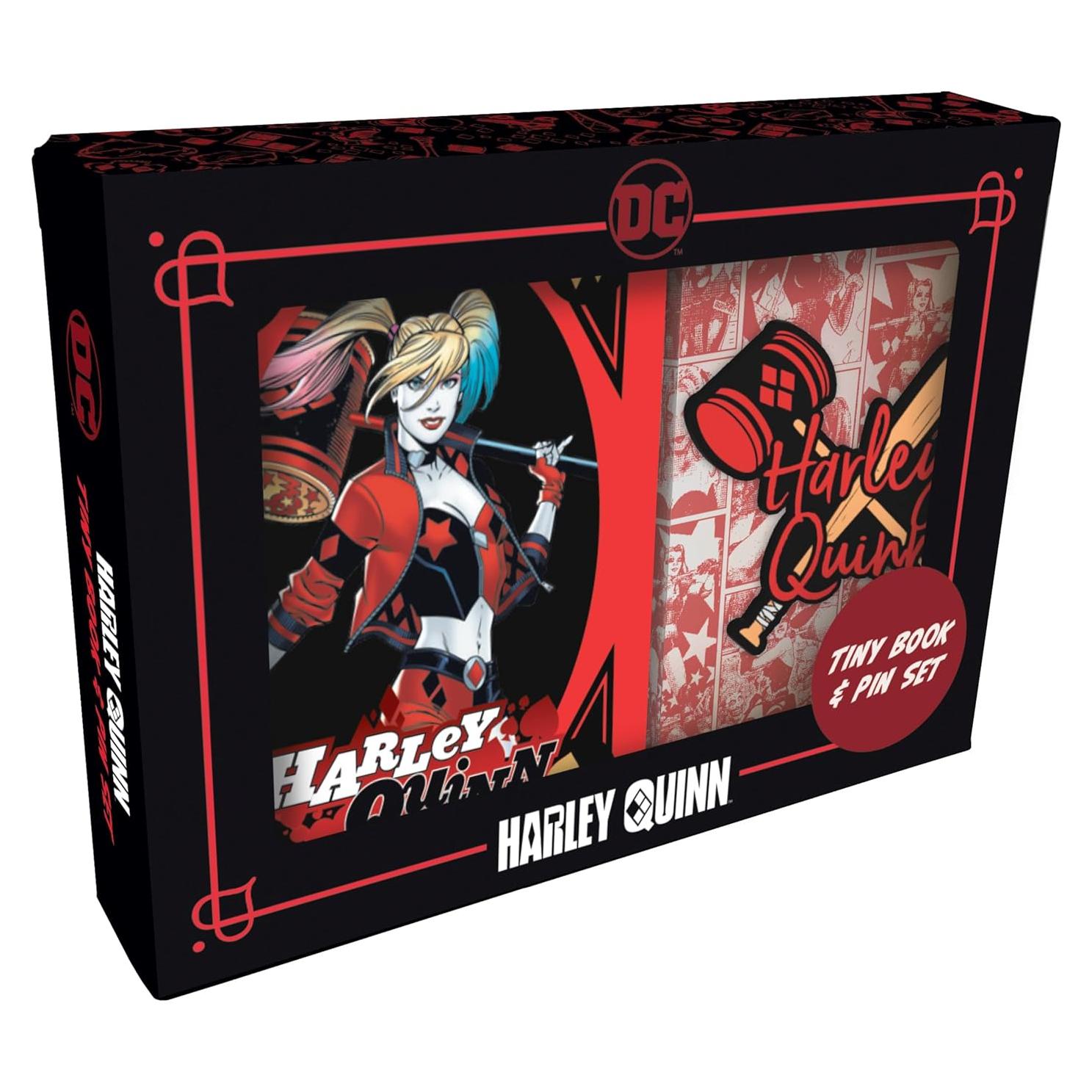 DC Comics: Harley Quinn Tiny Book and Pin Set (Batman)