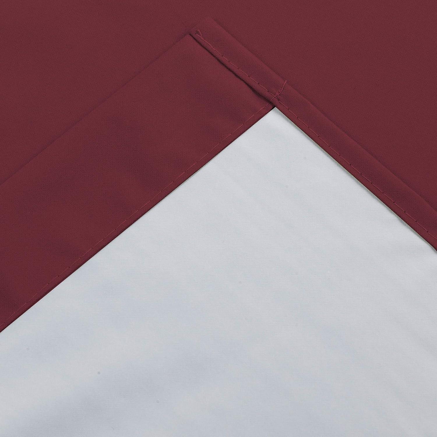 Cortina Valance Opaco Tendencias de Interior 52x18 cm Burdeos