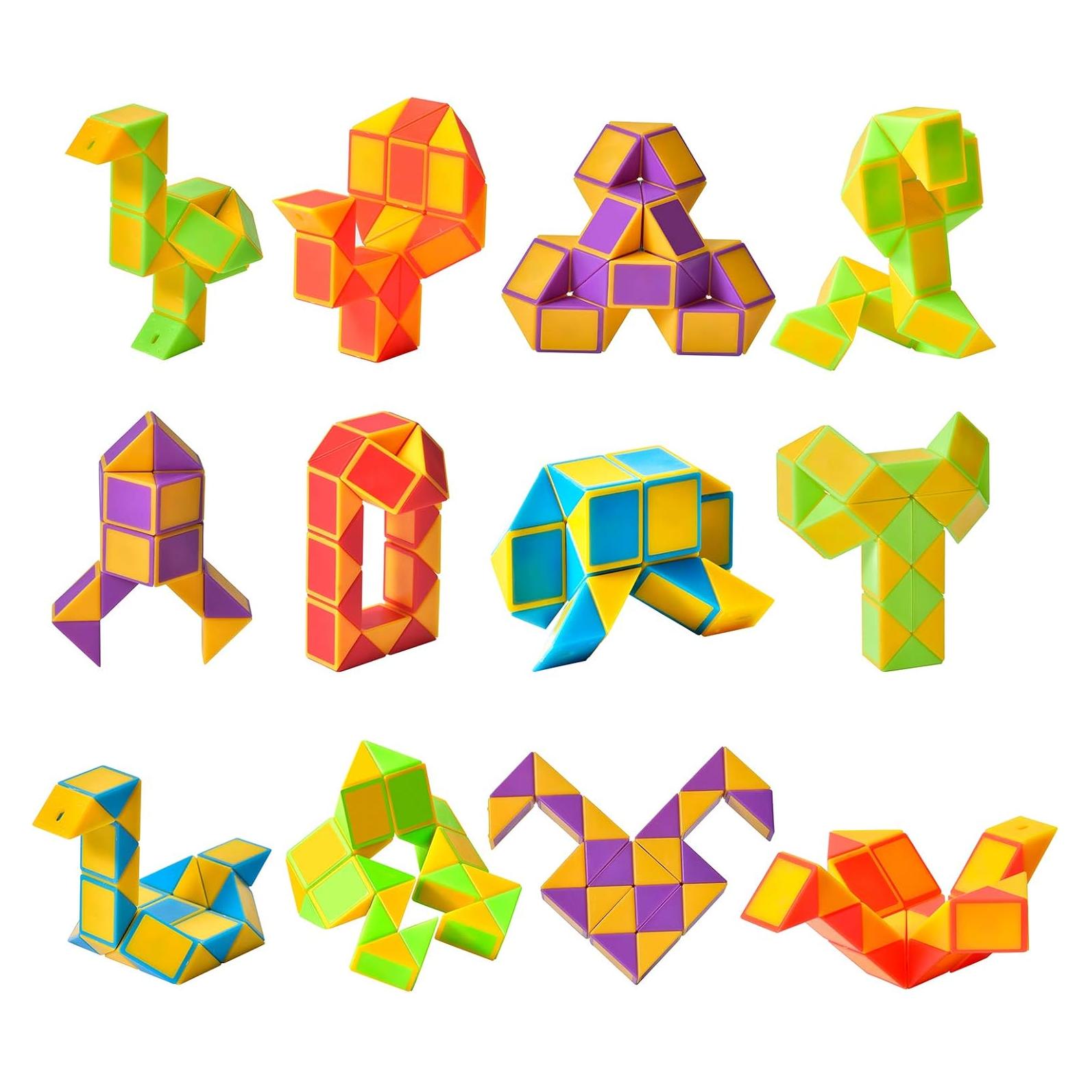 Cubo de Serpiente Fidget Ganowo 12 Piezas Juguete Sensorial