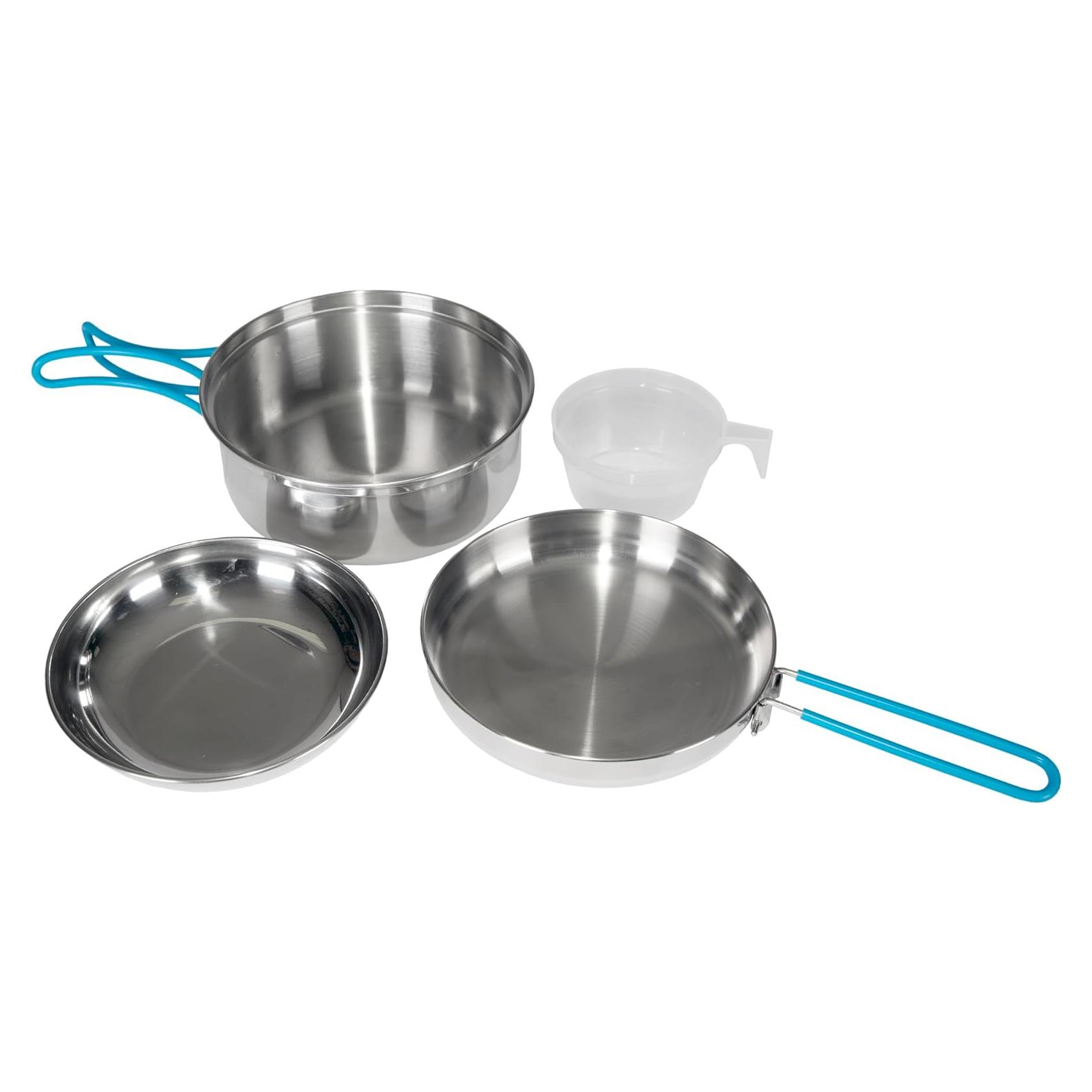 Juego de Cocina de Acero Inoxidable Stansport 4 Piezas