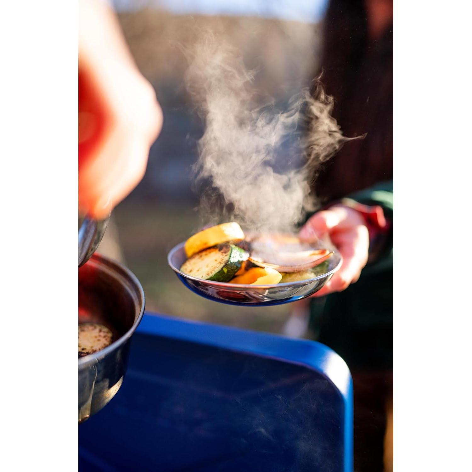 Juego de Cocina de Acero Inoxidable Stansport 4 Piezas