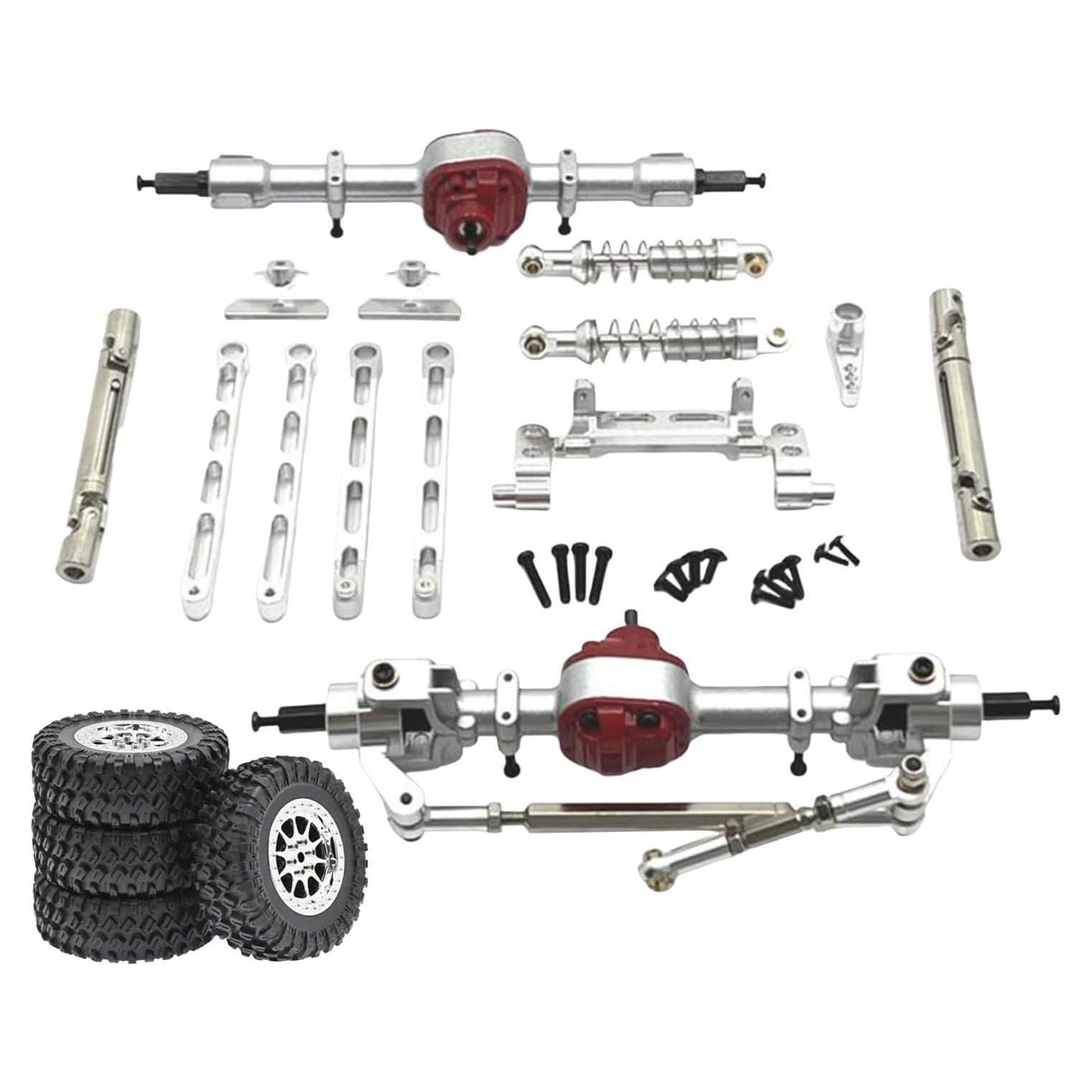 Conjunto de piezas de metal para RC MN82 1/12 - Plata