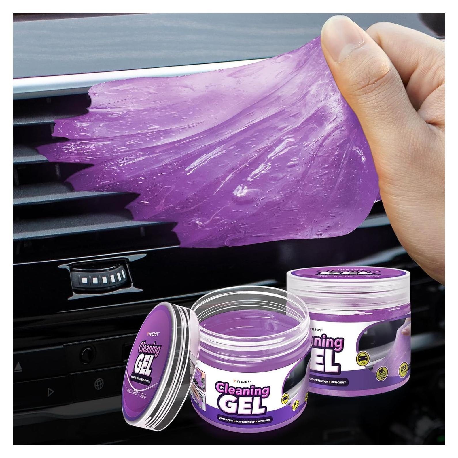 Kit de Gel de Limpieza de Autos FiveJoy 2Pack Púrpura 317.5g