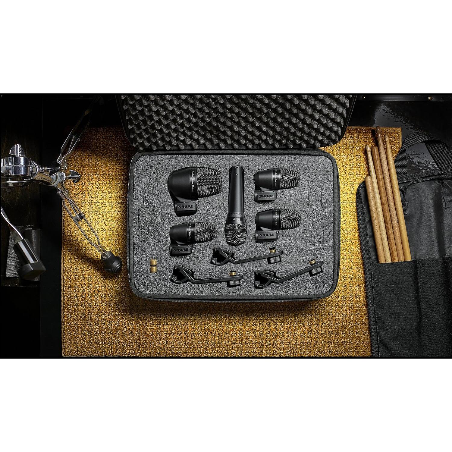 Kit de Micrófonos de Batería Shure PGADRUMKIT5 - 5 Piezas