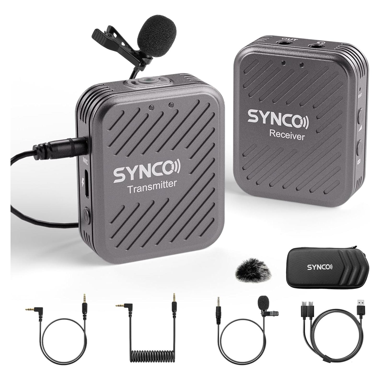 Micrófono Inalámbrico SYNCO G1(A1) Gris - 150m, Compacto