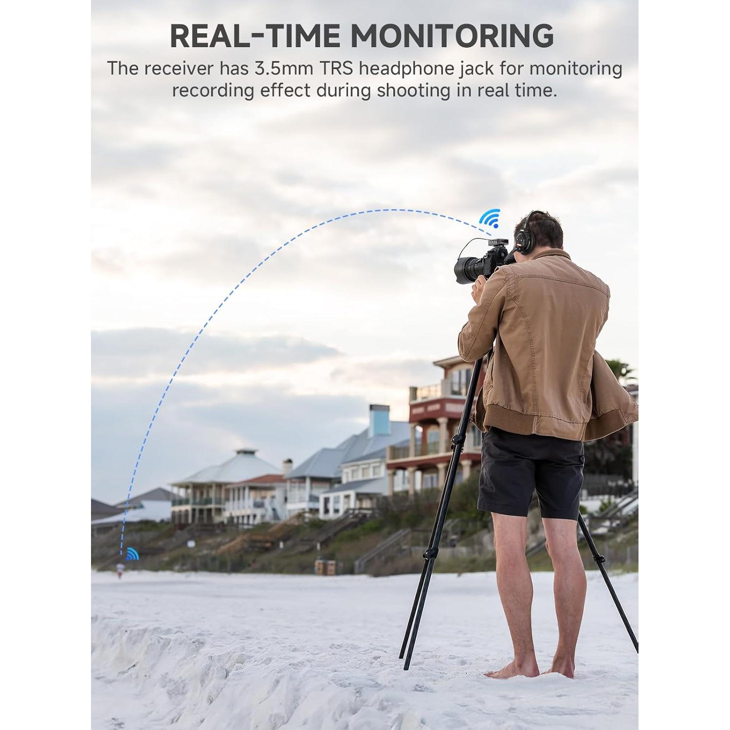 Micrófono Inalámbrico SYNCO G1(A1) Gris - 150m, Compacto