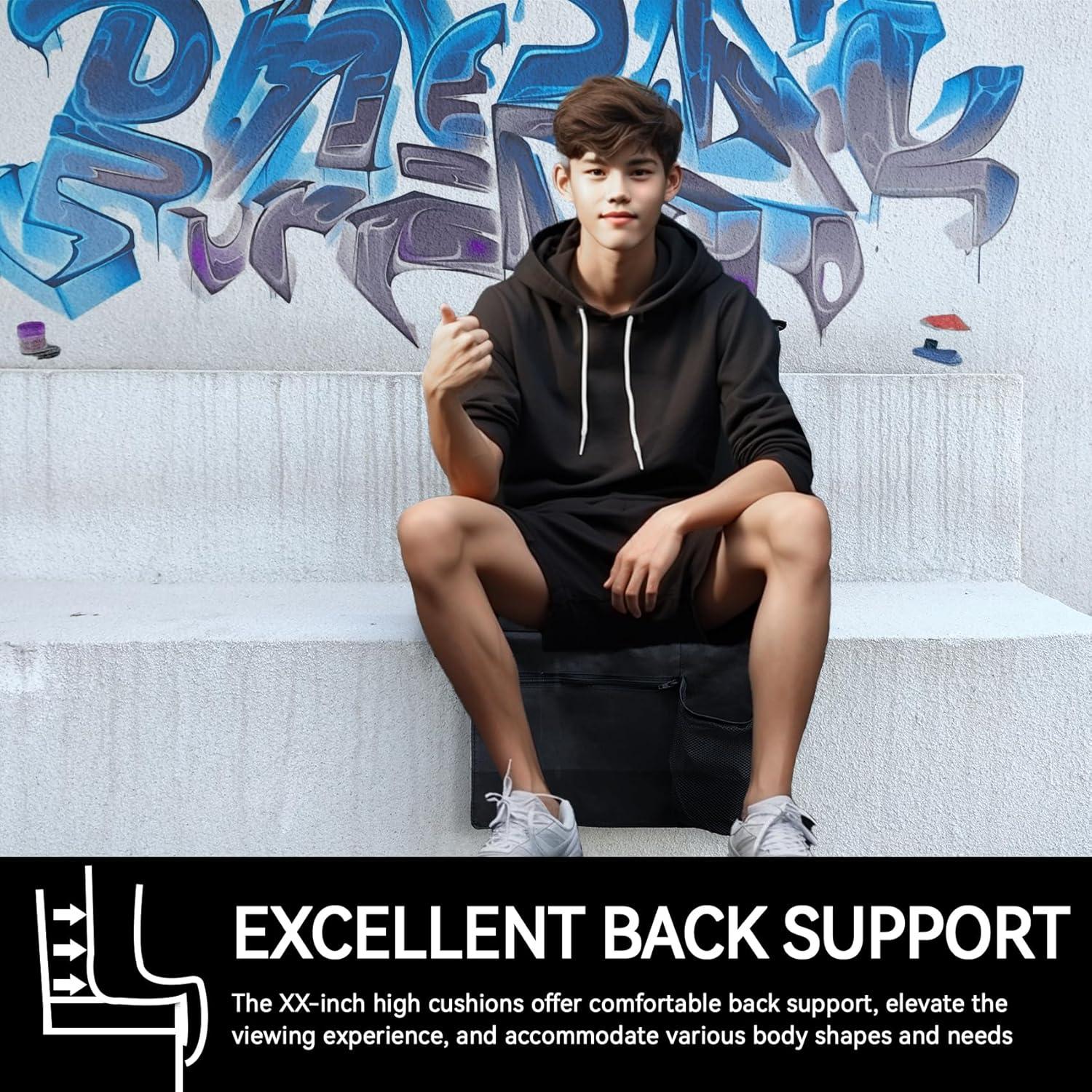 Asiento de Estadio Plegable SamitValt con Respaldo y Cojín