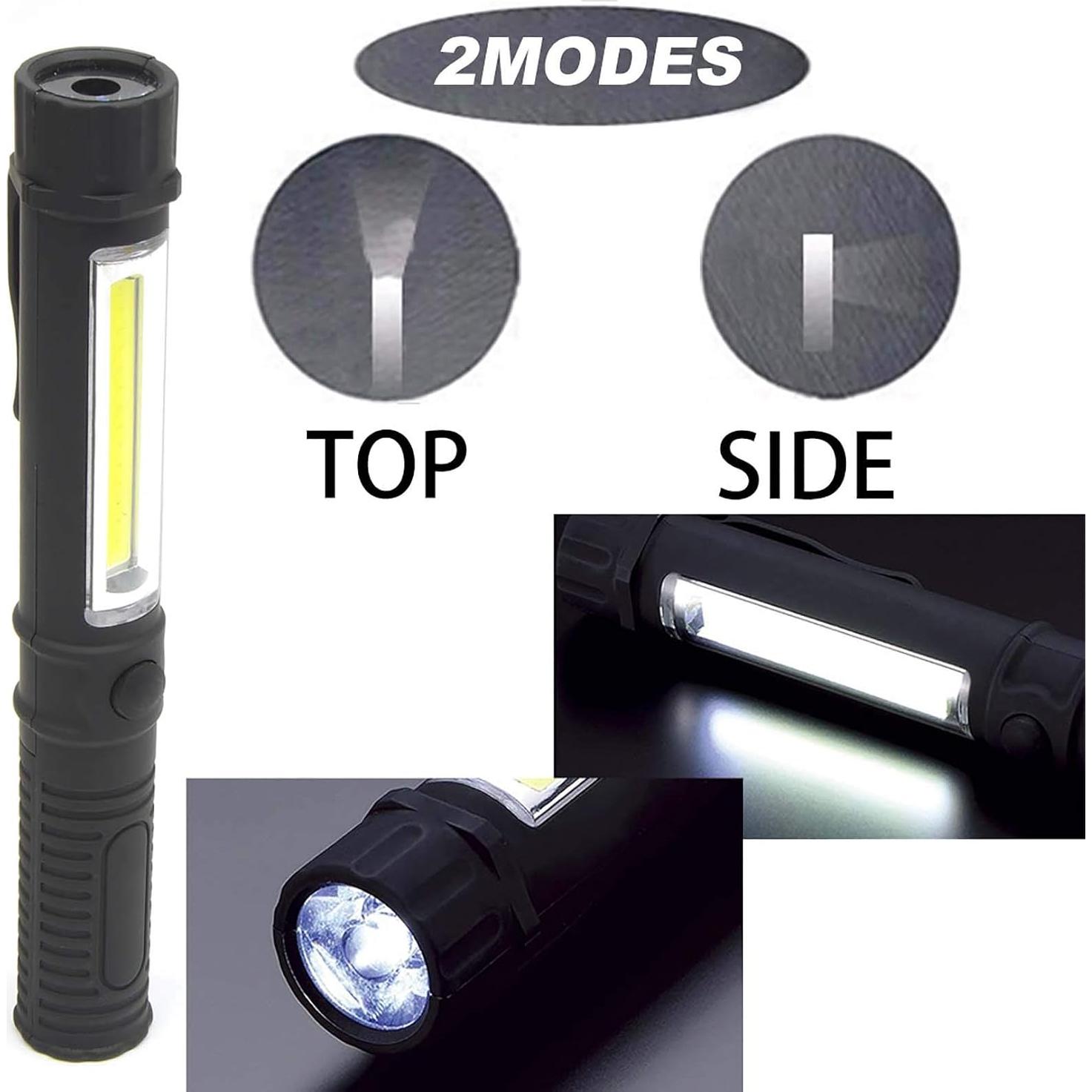 Linterna de Trabajo LED WUTL 4 Pcs con Base Magnética y Clip