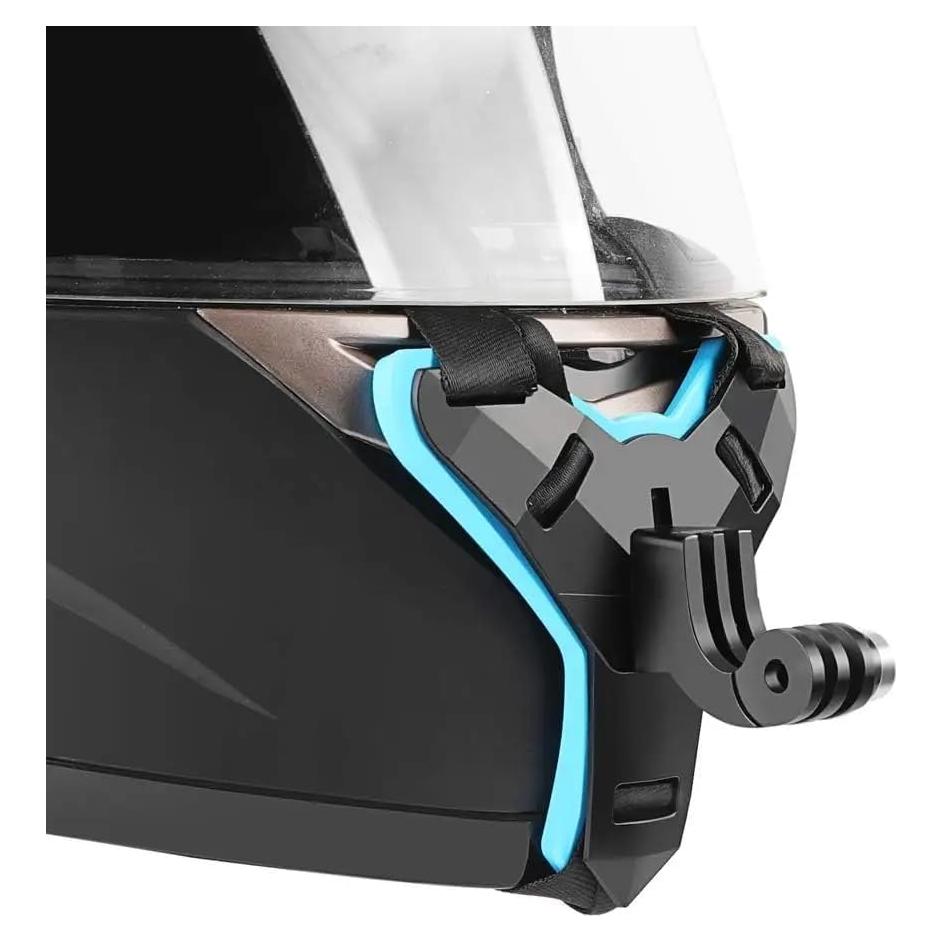 Soporte para casco de motocicleta Reflex Camera con correas ajustables