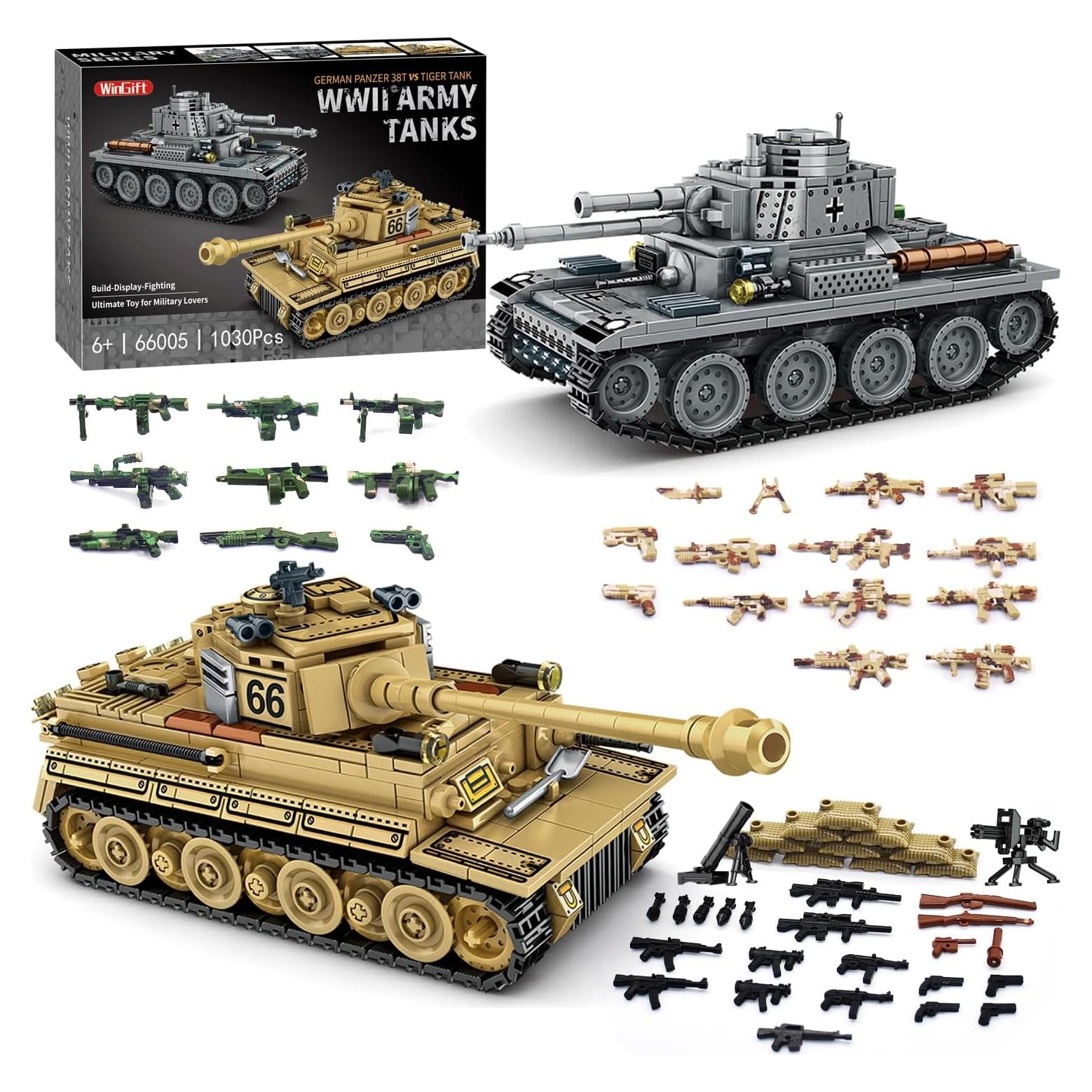 Juguete de Construcción Tanques WWII Shuangyi 1030 Piezas