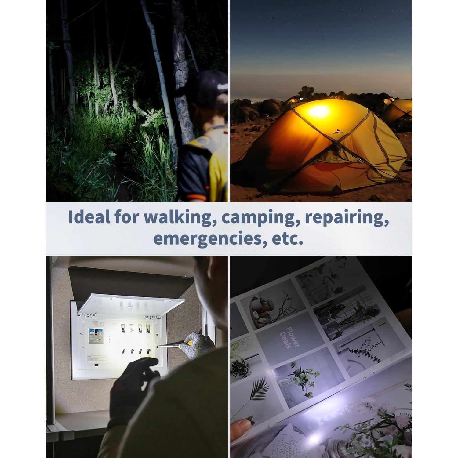 Paquete de 5 Linternas LED Uniclife Mini Llave 14 Lúmenes