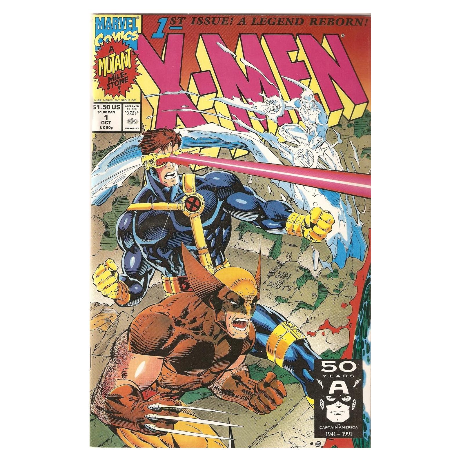 Cómic X-Men #1 Marvel 1991 52 Páginas Inglés