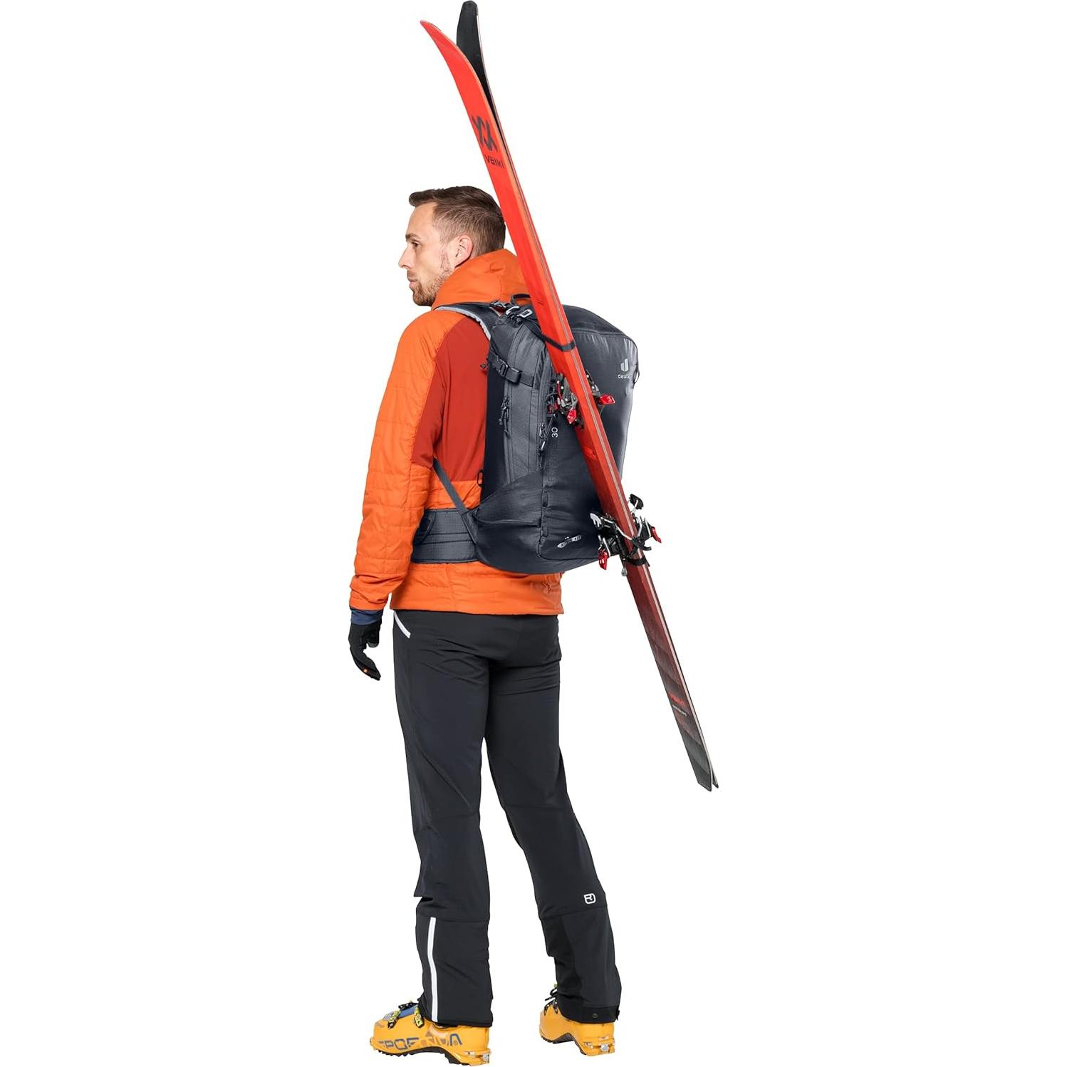 Mochila Deuter Freerider 30L Negra para Esquí y Snowboard