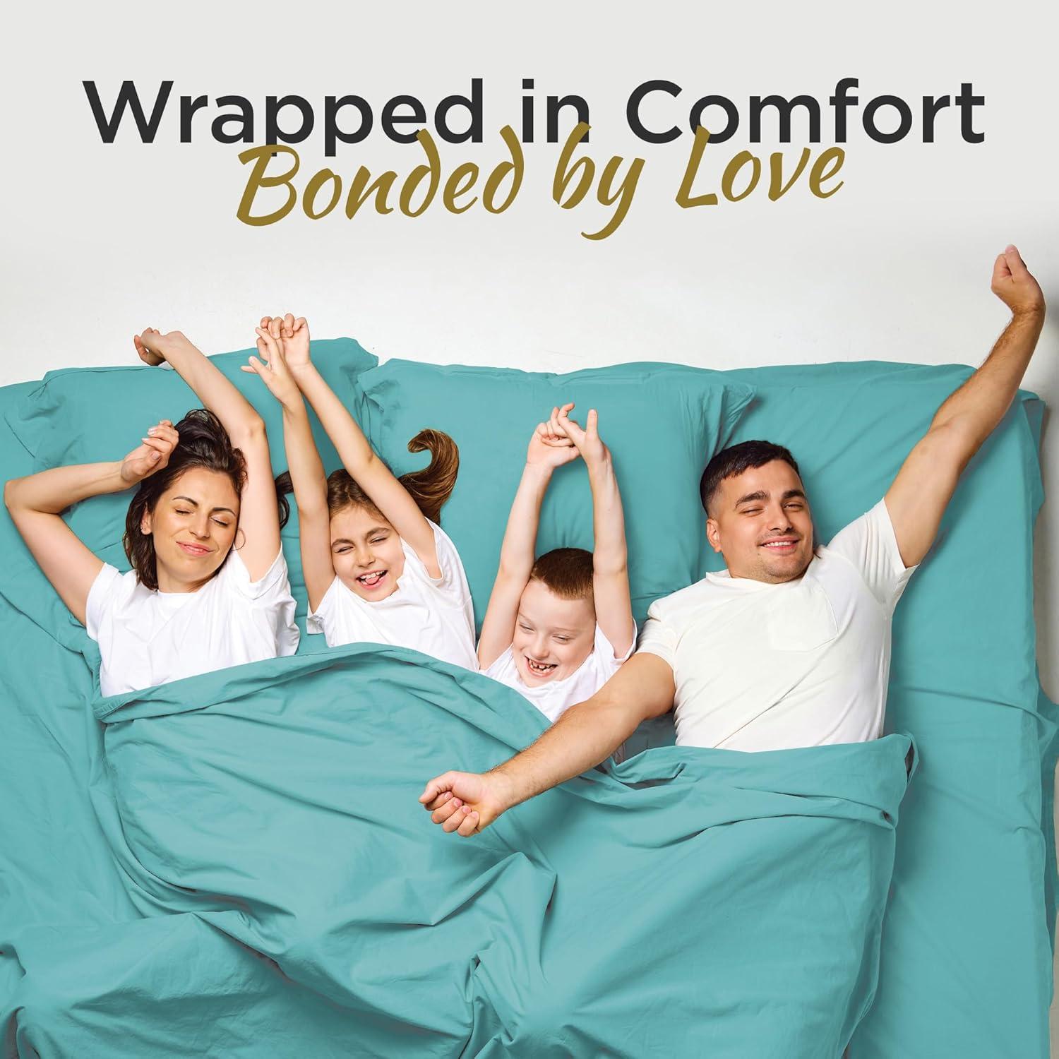 Juego de Sábanas Microfibra Destiny Crescent Twin Aqua 3 Piezas