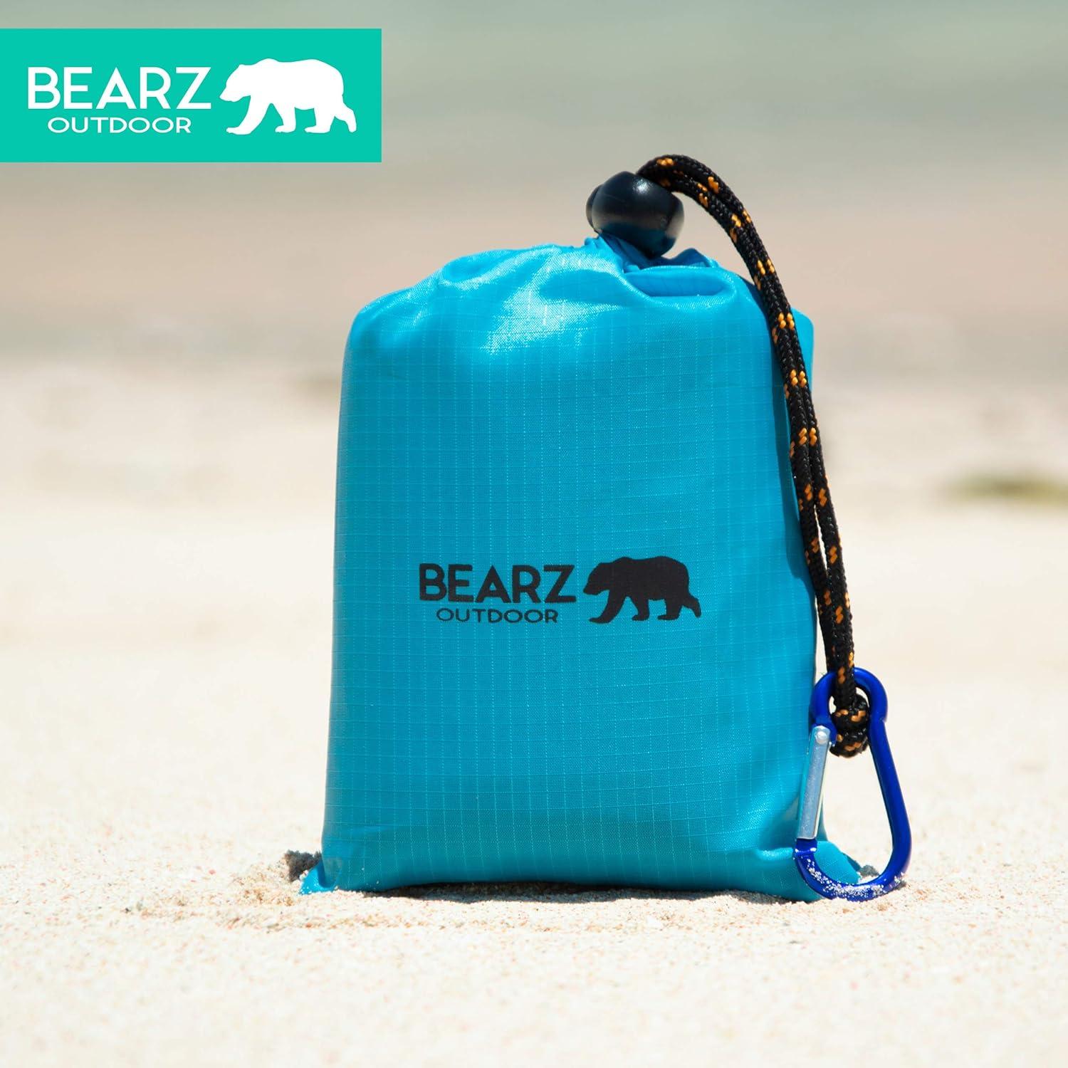 Manta de bolsillo BEARZ Outdoor impermeable 152x140 cm azul