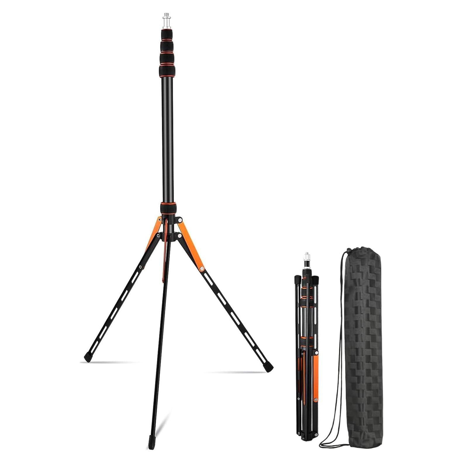 Soporte de Luz de Viaje 2.2m Aleación de Aluminio Ajustable