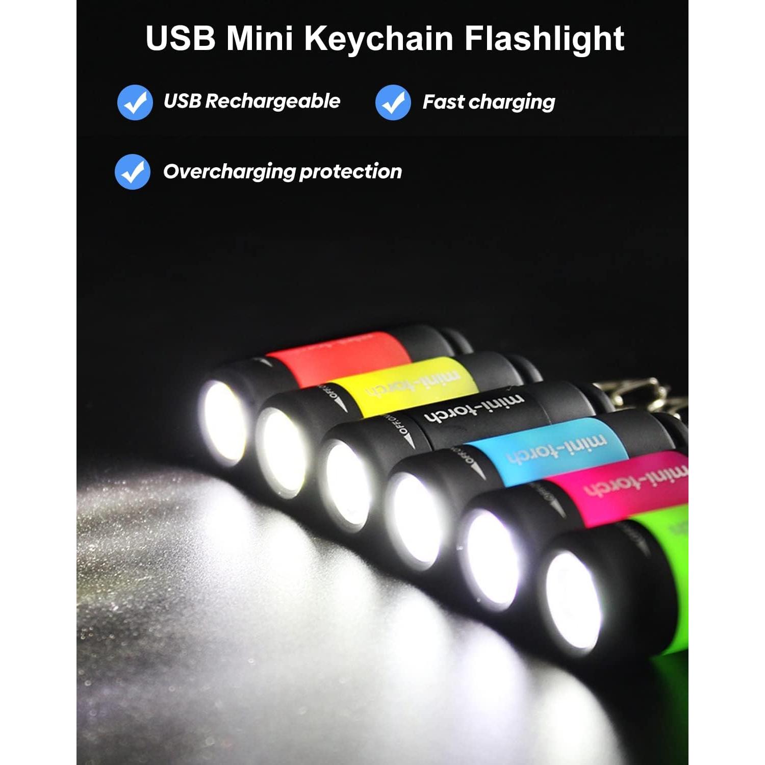 Mini Linternas LED Recargables USB Cussity 3 Paquetes