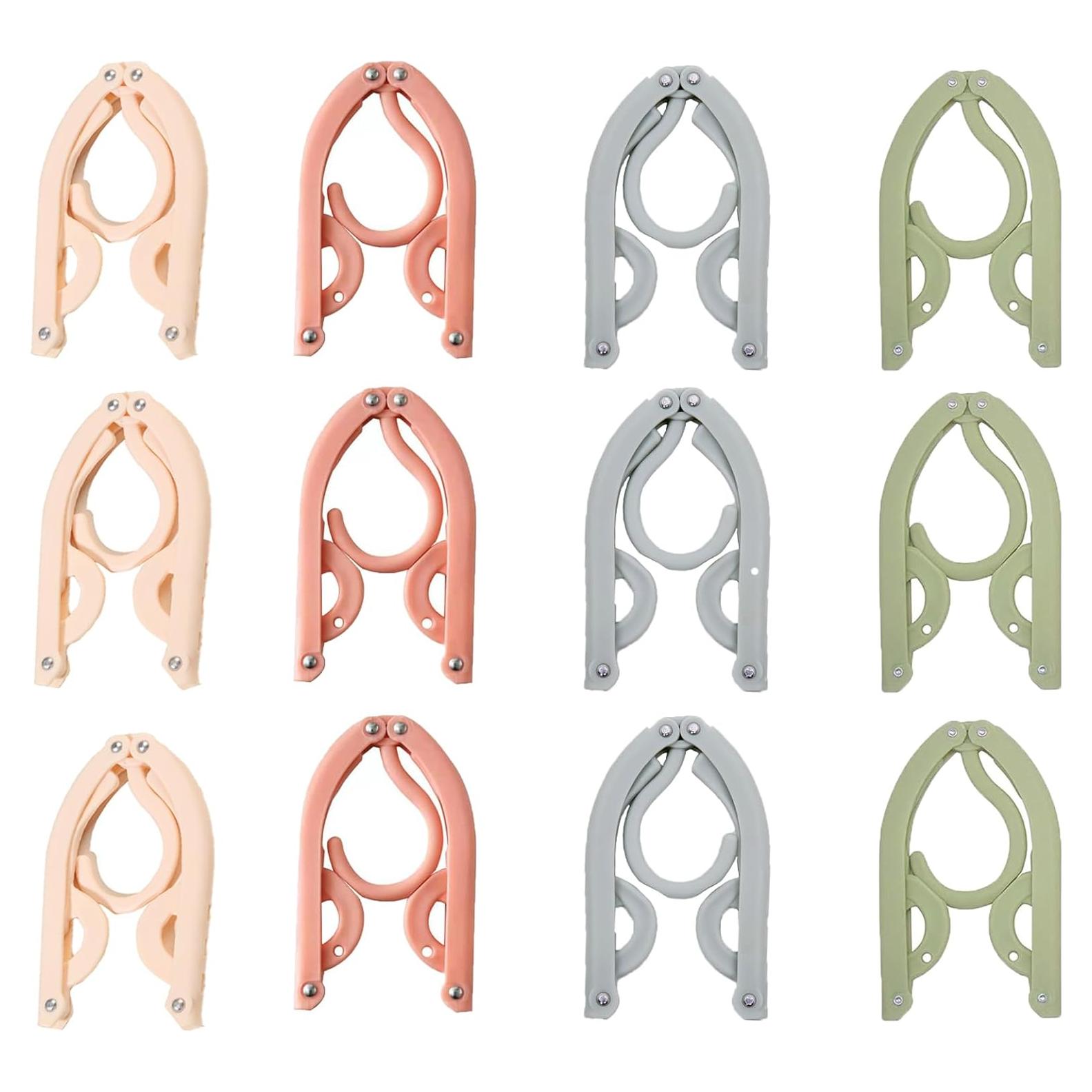 12 Perchas Plegables LIFTATAPA para Viaje y Dormitorio - Antideslizantes