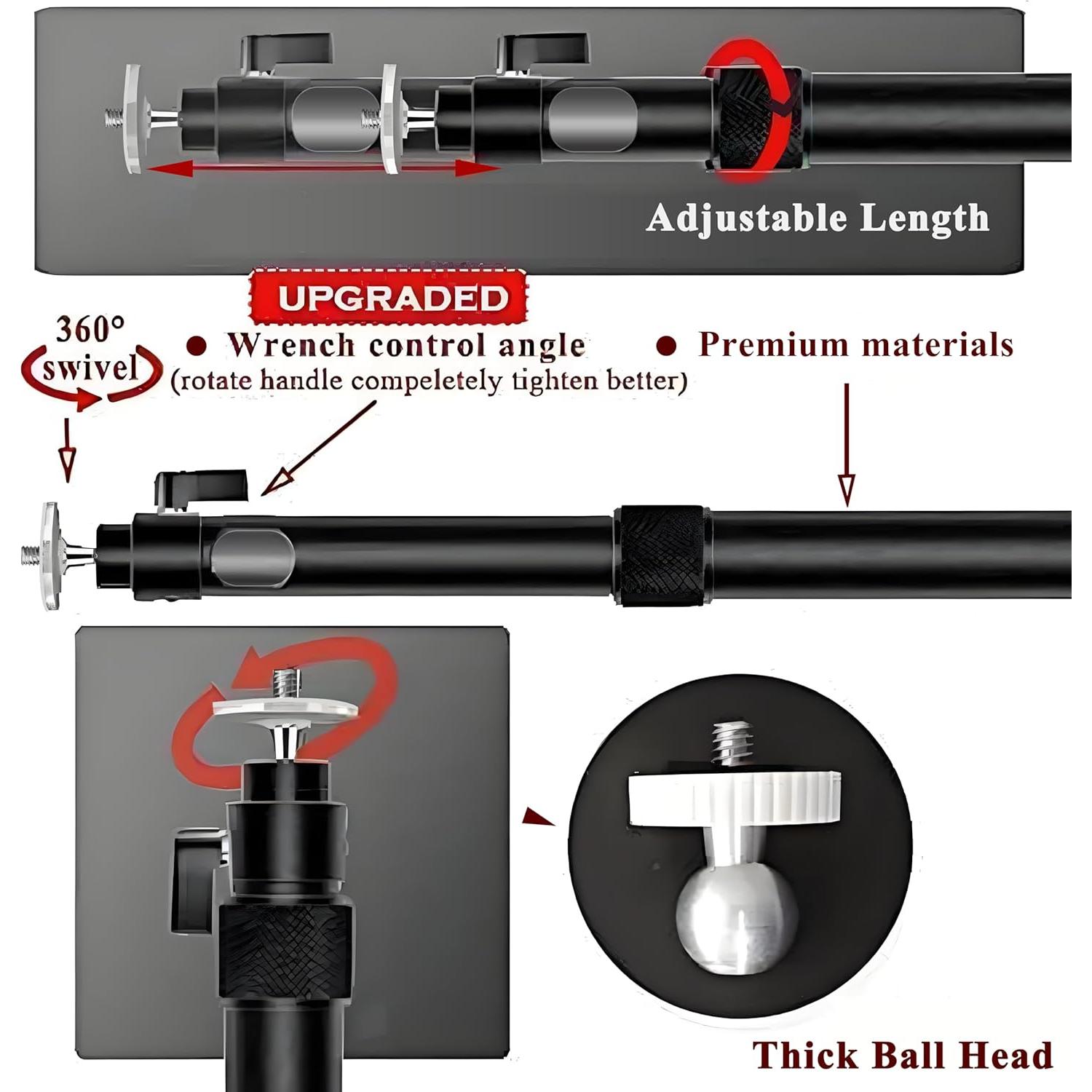 Soporte de Proyector 2-Be-Best Ajustable 37-62 cm Negro