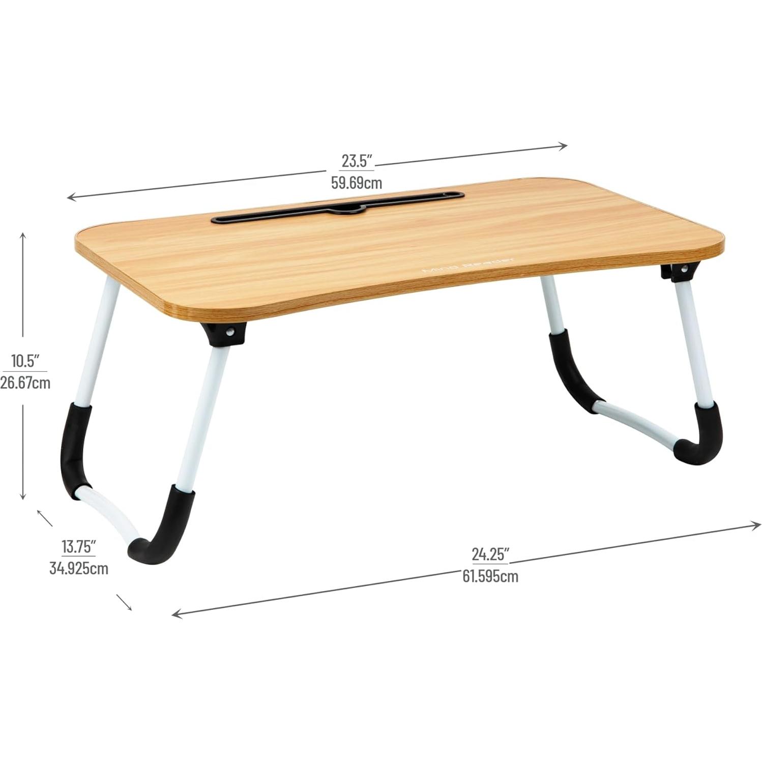 Mesa de Regazo Ajustable Mind Reader Beige 59x34.9 cm