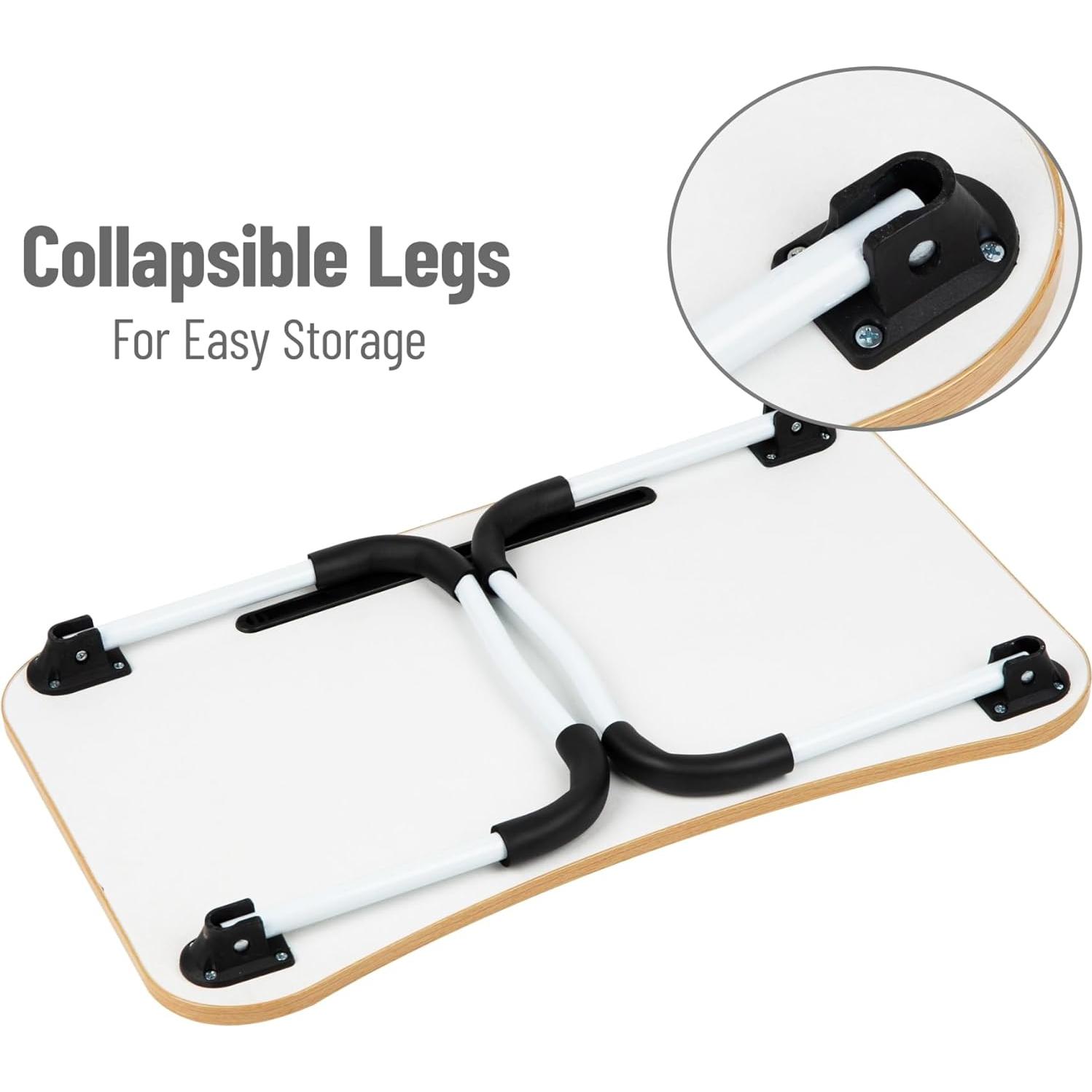 Mesa de Regazo Ajustable Mind Reader Beige 59x34.9 cm