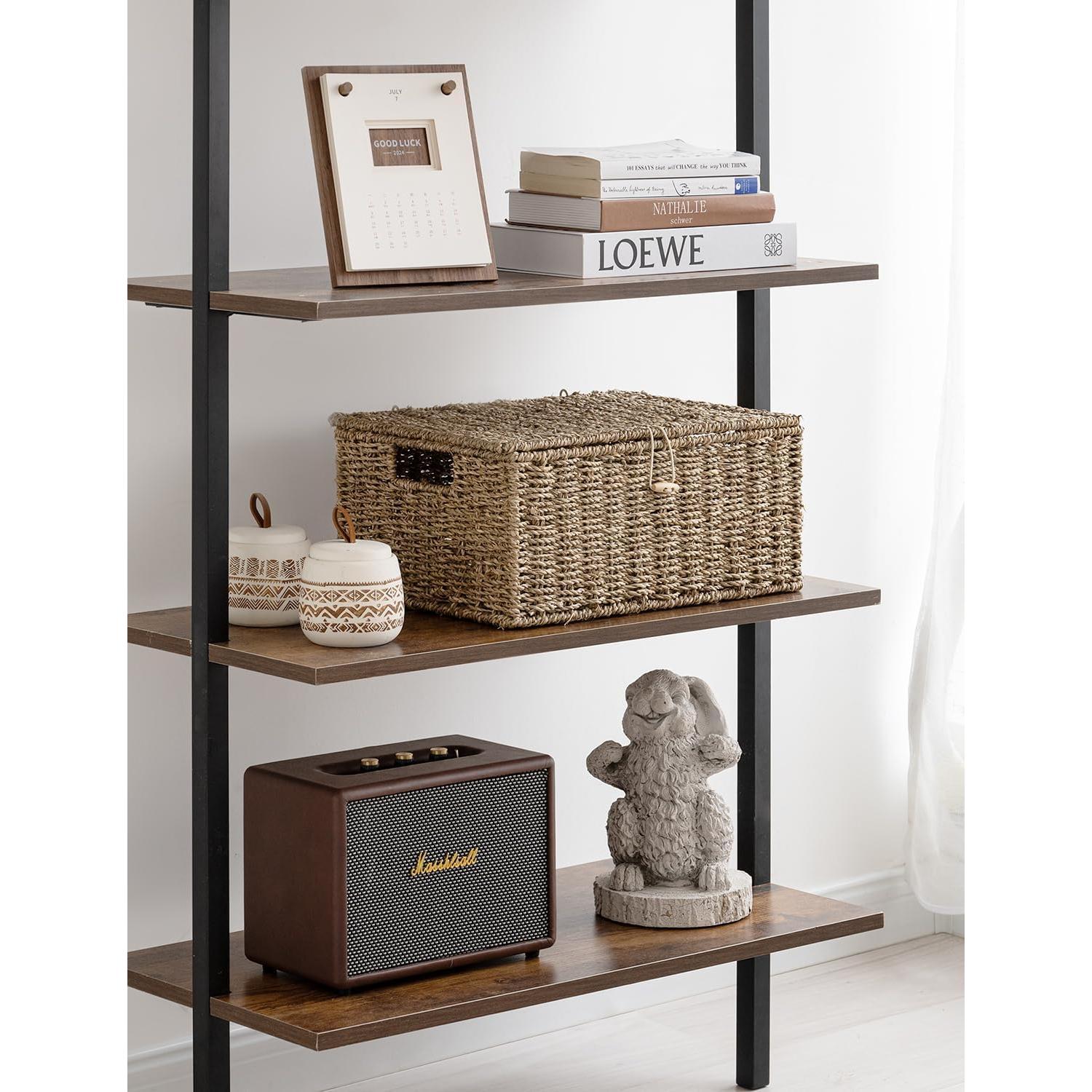 Cesta de Mimbre StorageWorks con Tapa 33x23x15.9 cm Natural