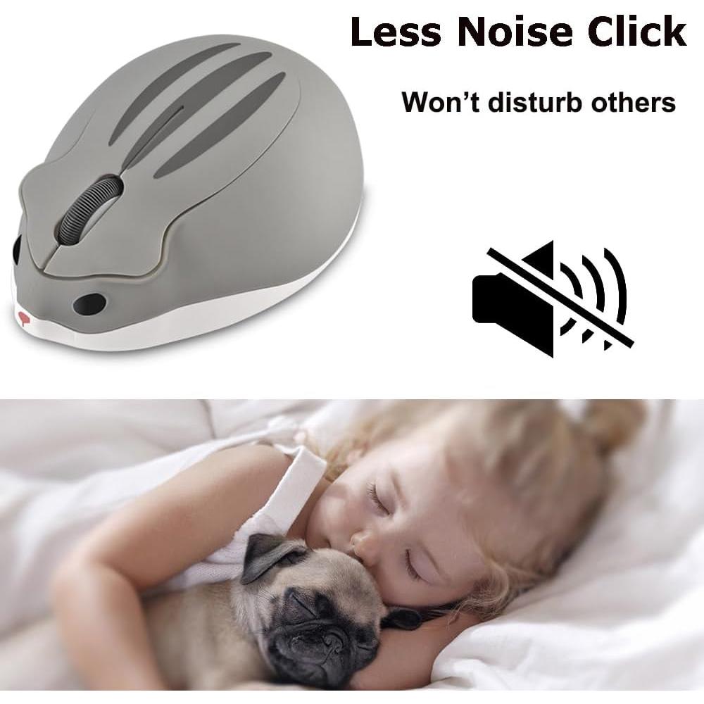 Ratón Inalámbrico Bluetooth Kawaii Forma de Hámster SHARE SUNSHINE