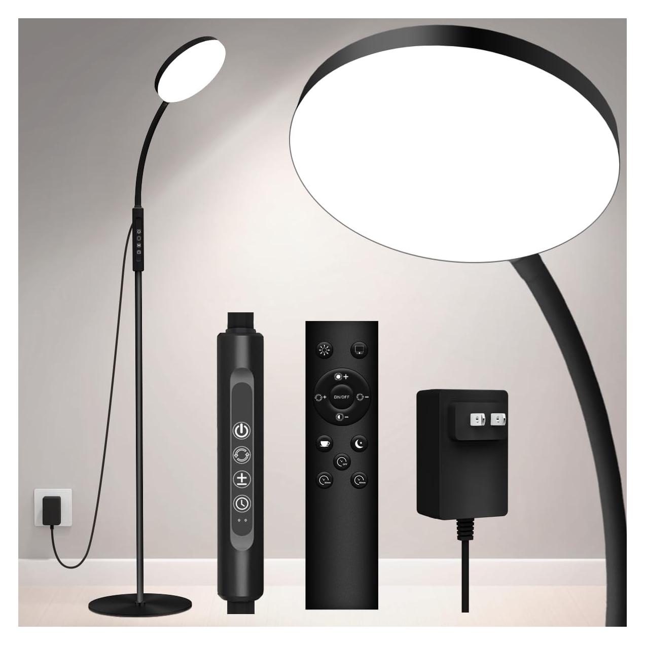 Lámpara de Pie LED Mojimdo 20000 Lux Regulable con Temporizador