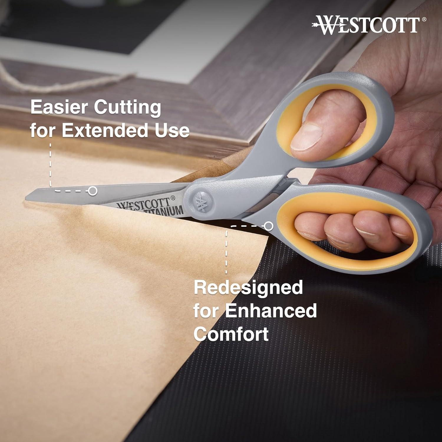 Tijeras de Titanio Bonded Westcott 20 cm, Paquete de 4
