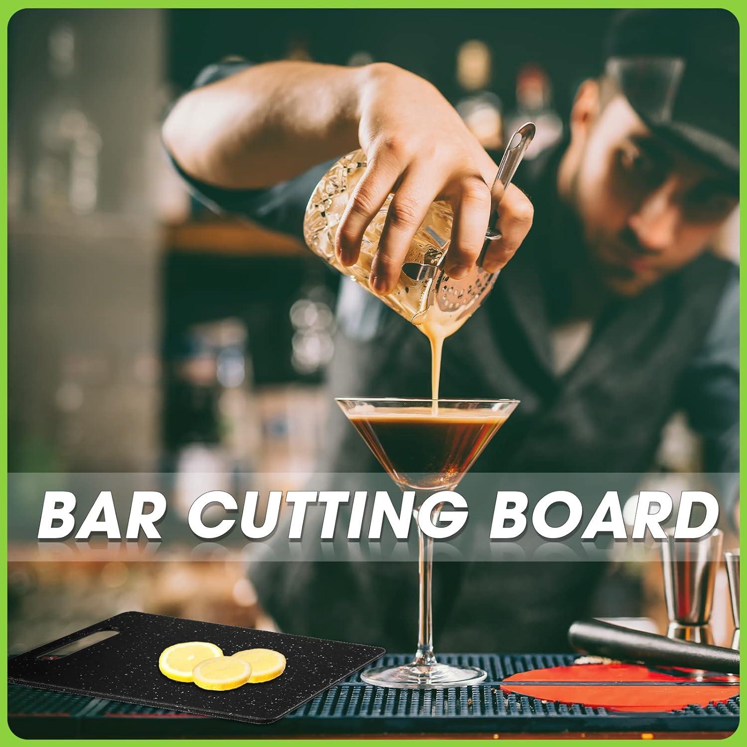 Juego de 2 Tablas de Cortar Lounsweer 25x15 cm Plástico Negro