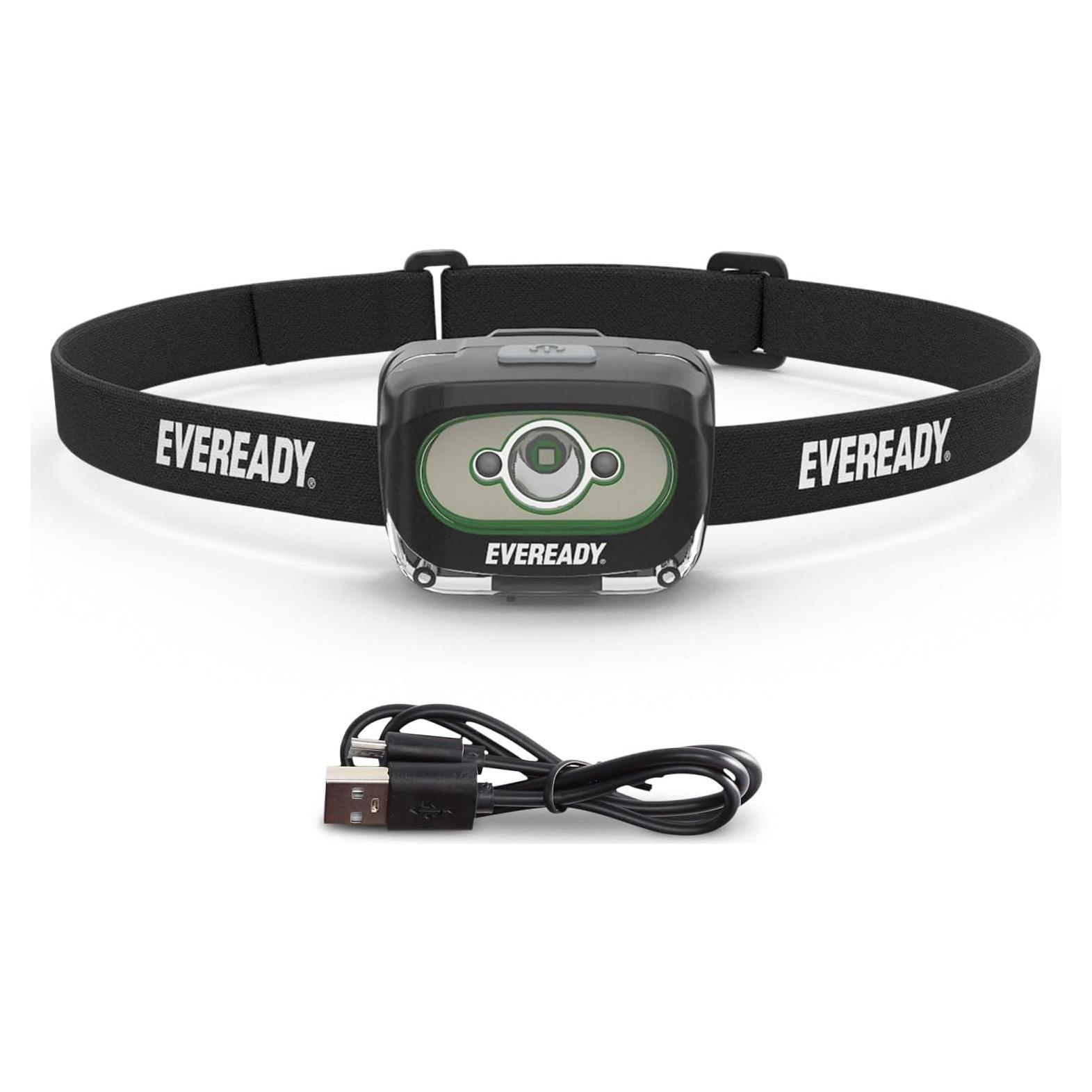 Linterna LED recargable Eveready 300 Lúmenes IPX4 negra