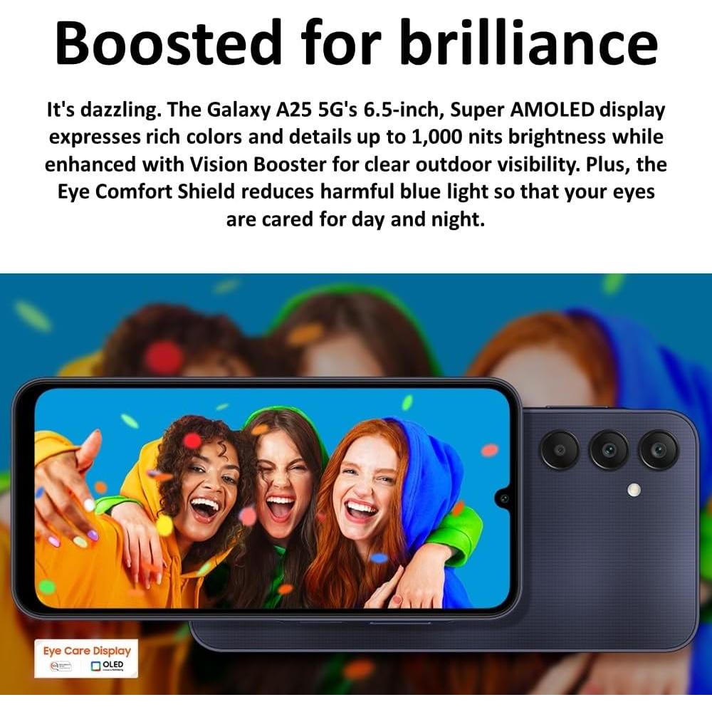 Samsung Galaxy A25 5G, 256GB, 8GB RAM, Dual SIM, Negro