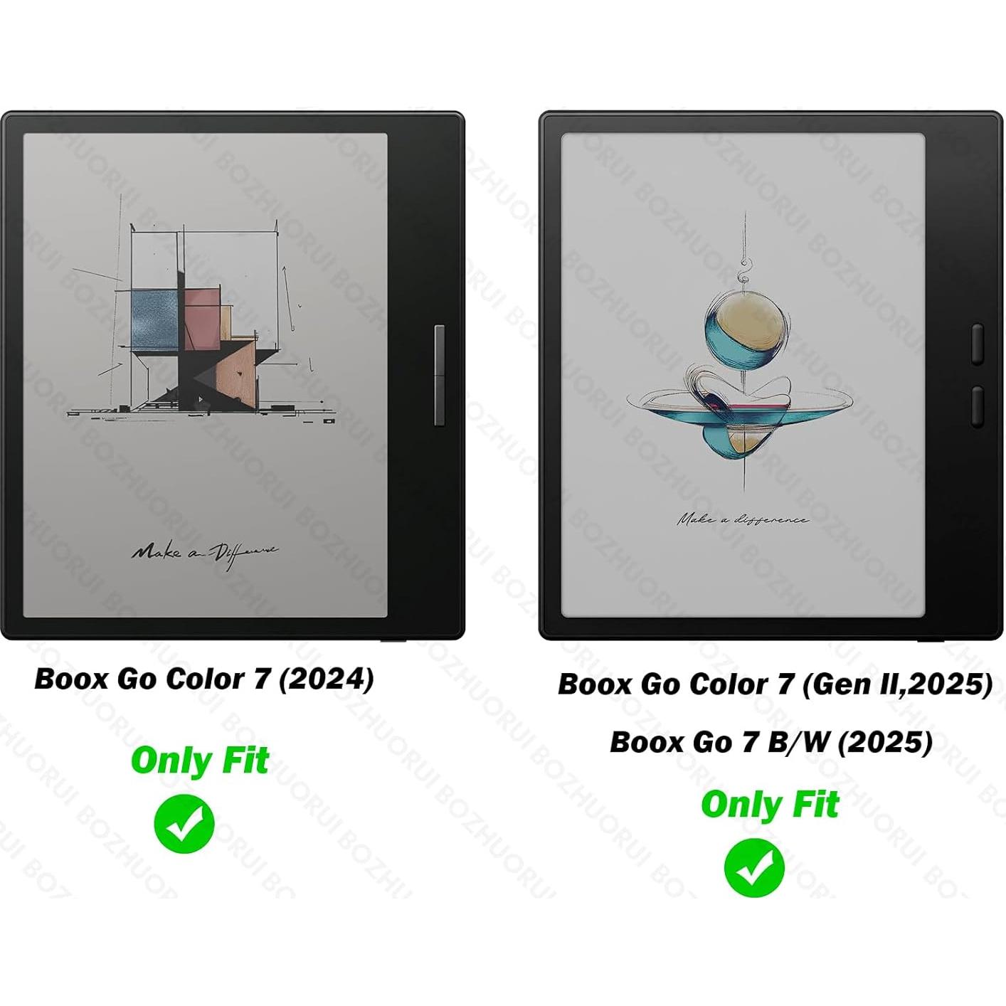 Funda magnética BOZHUORUI para e-Reader Boox Go 7 y Page 7"