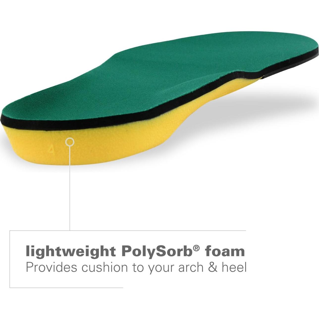 Plantillas Spenco Polysorb Mujeres 5-6.5 Comodidad y Soporte