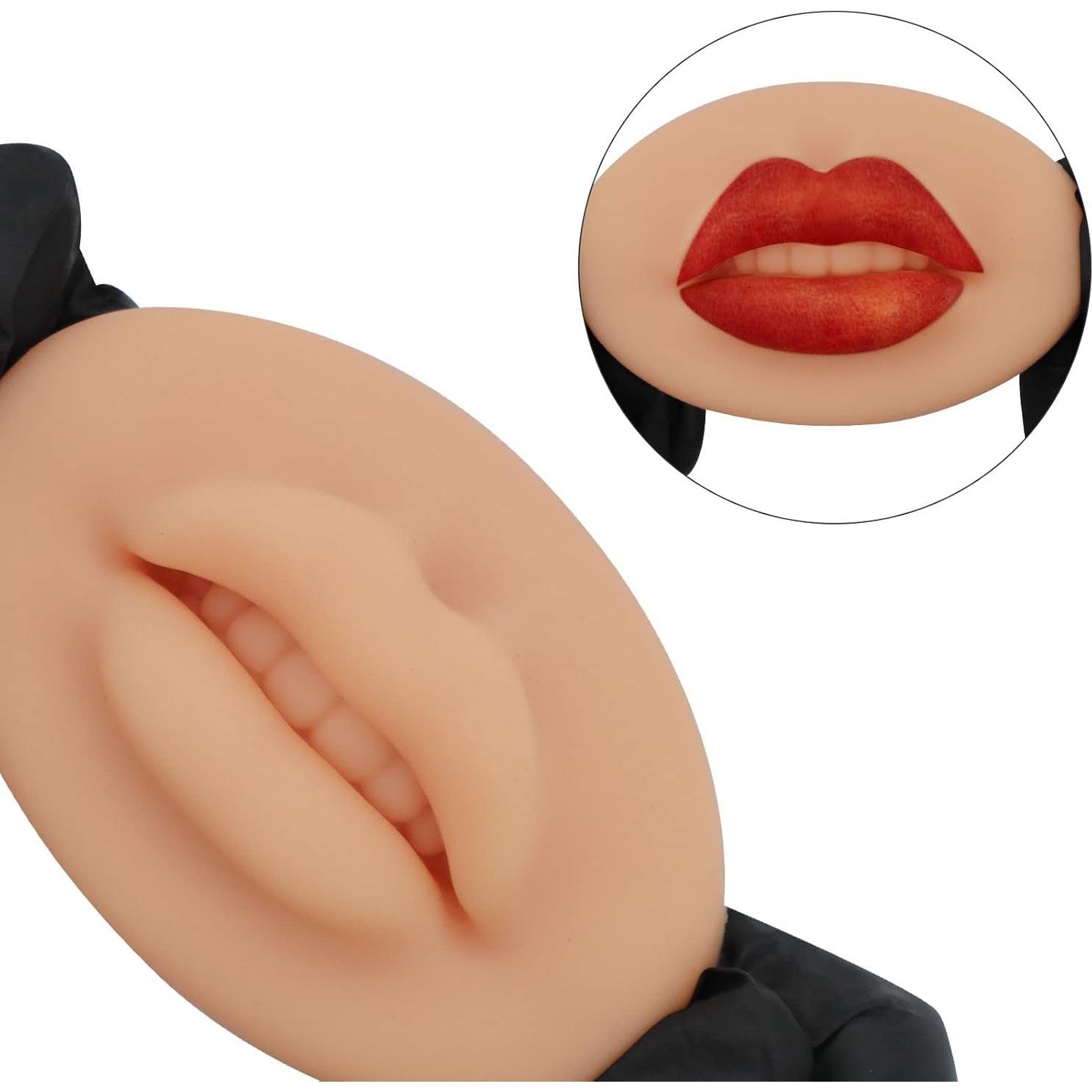 Piel de Silicona 3D para Práctica de Maquillaje MARLLOGIVA - 7.8x5.1 cm