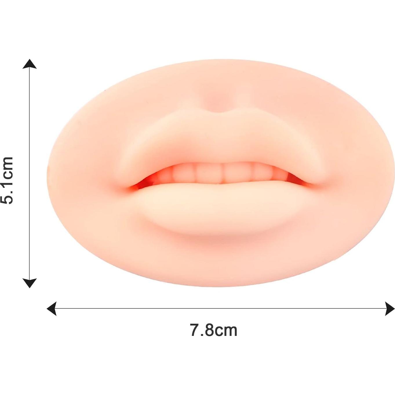 Piel de Silicona 3D para Práctica de Maquillaje MARLLOGIVA - 7.8x5.1 cm