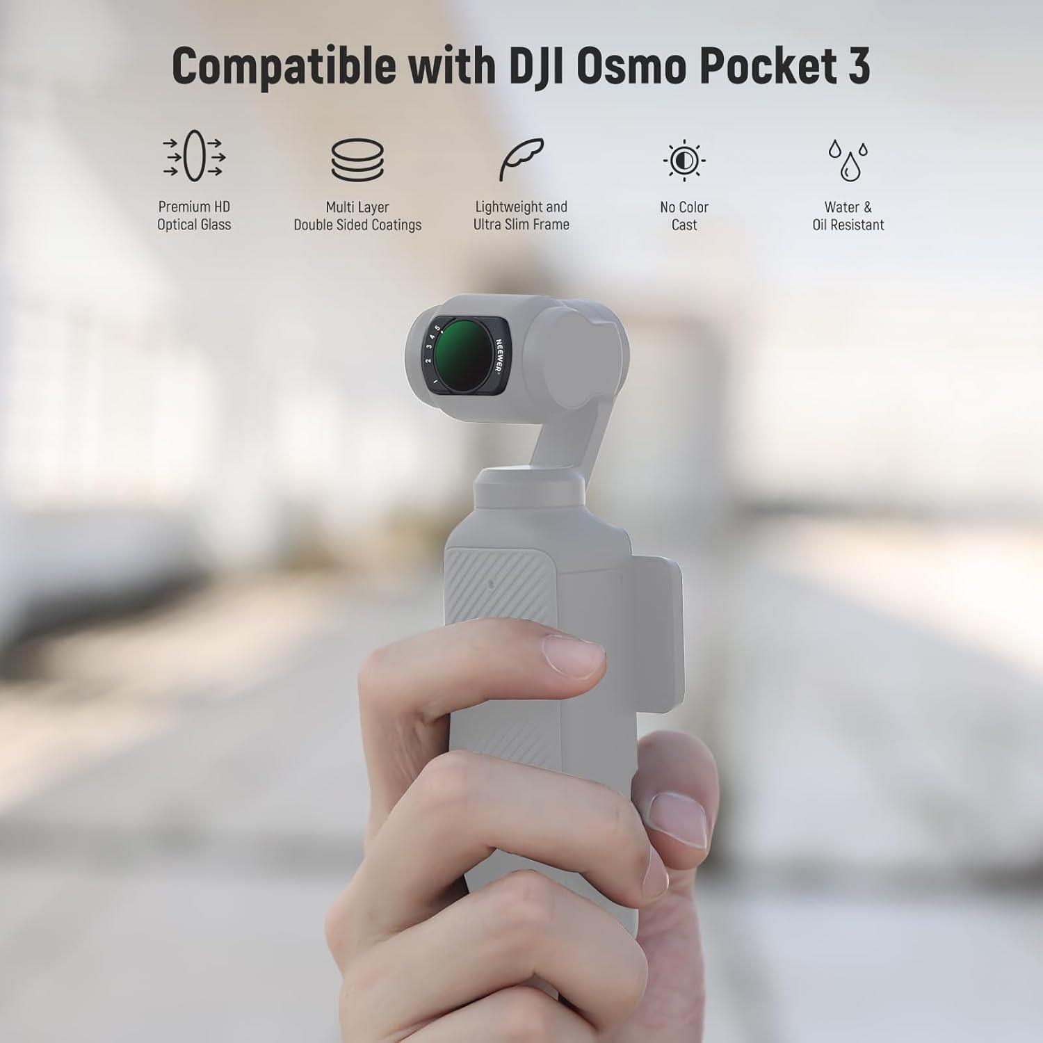 Filtro ND Variable Magnético NEEWER para DJI Osmo Pocket 3