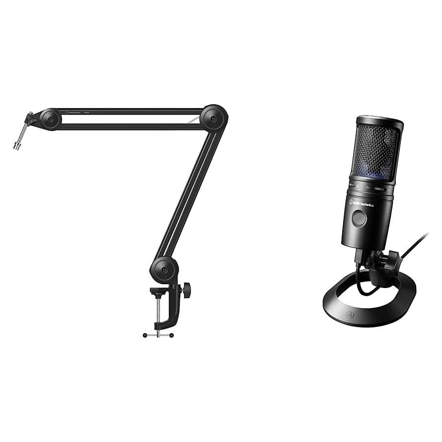 Brazo de Micrófono Ajustable Audio-Technica AT8700 + Micrófono USB AT2020X