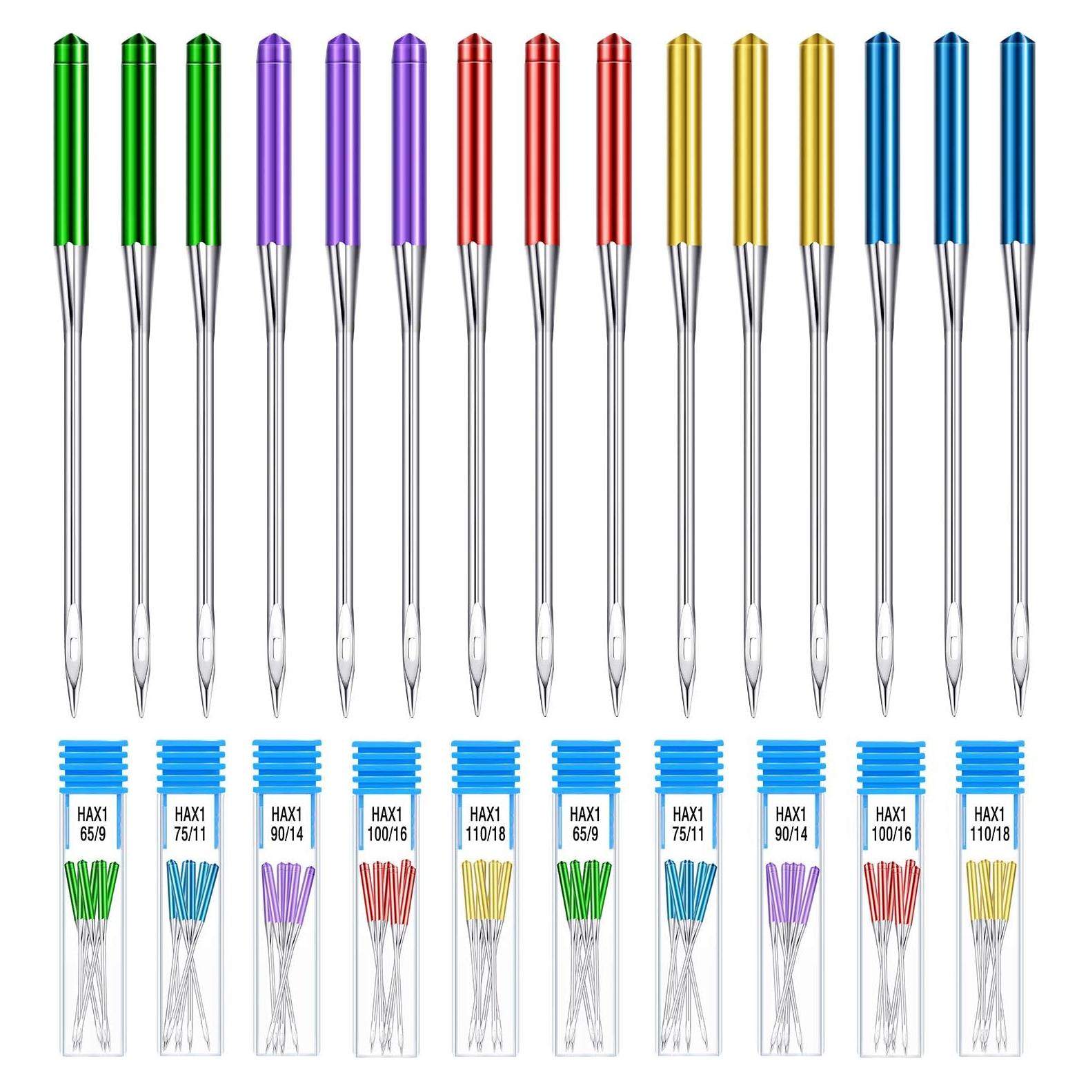 Agujas de Máquina de Coser Universal WILLBOND 30 Pcs Punta Regular