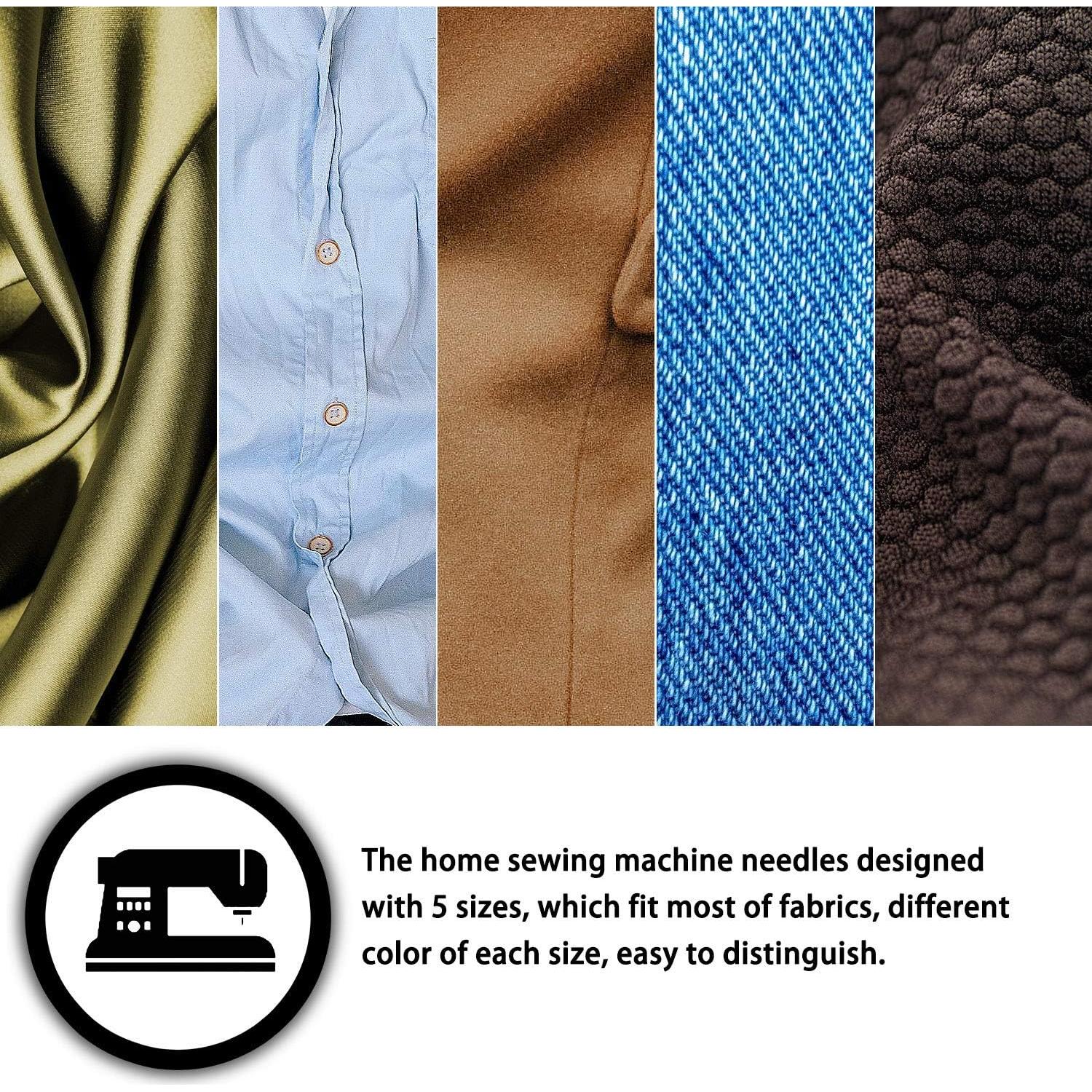 Agujas de Máquina de Coser Universal WILLBOND 30 Pcs Punta Regular