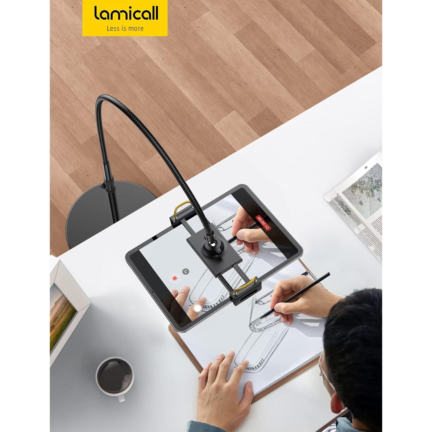 Soporte de Piso Lamicall FT01-B para Tabletas 4.7''-12.9''